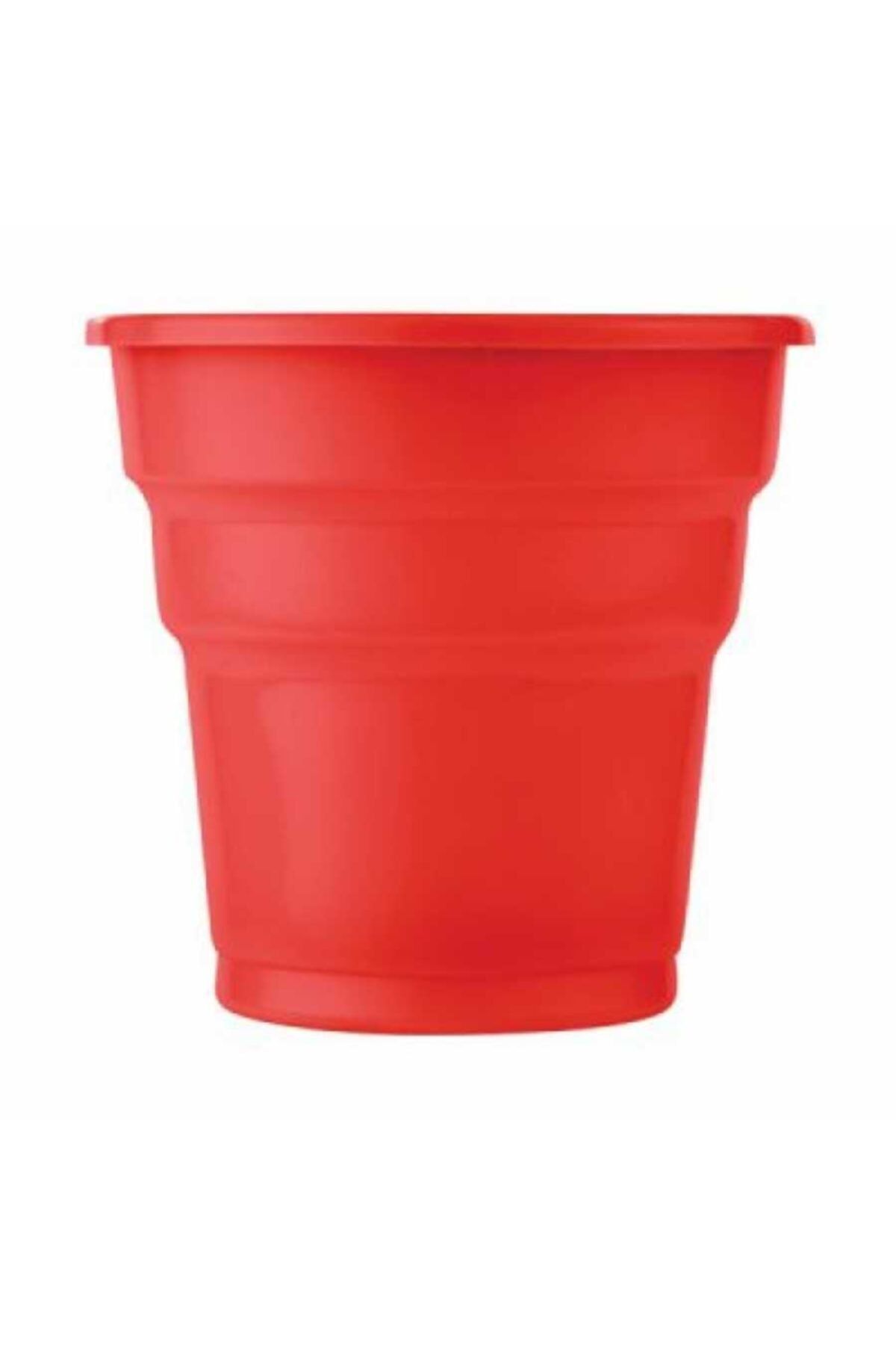 Aden Concept Plastik Meşrubat Bardağı Kırmızı Renk 180cc-7oz 25li