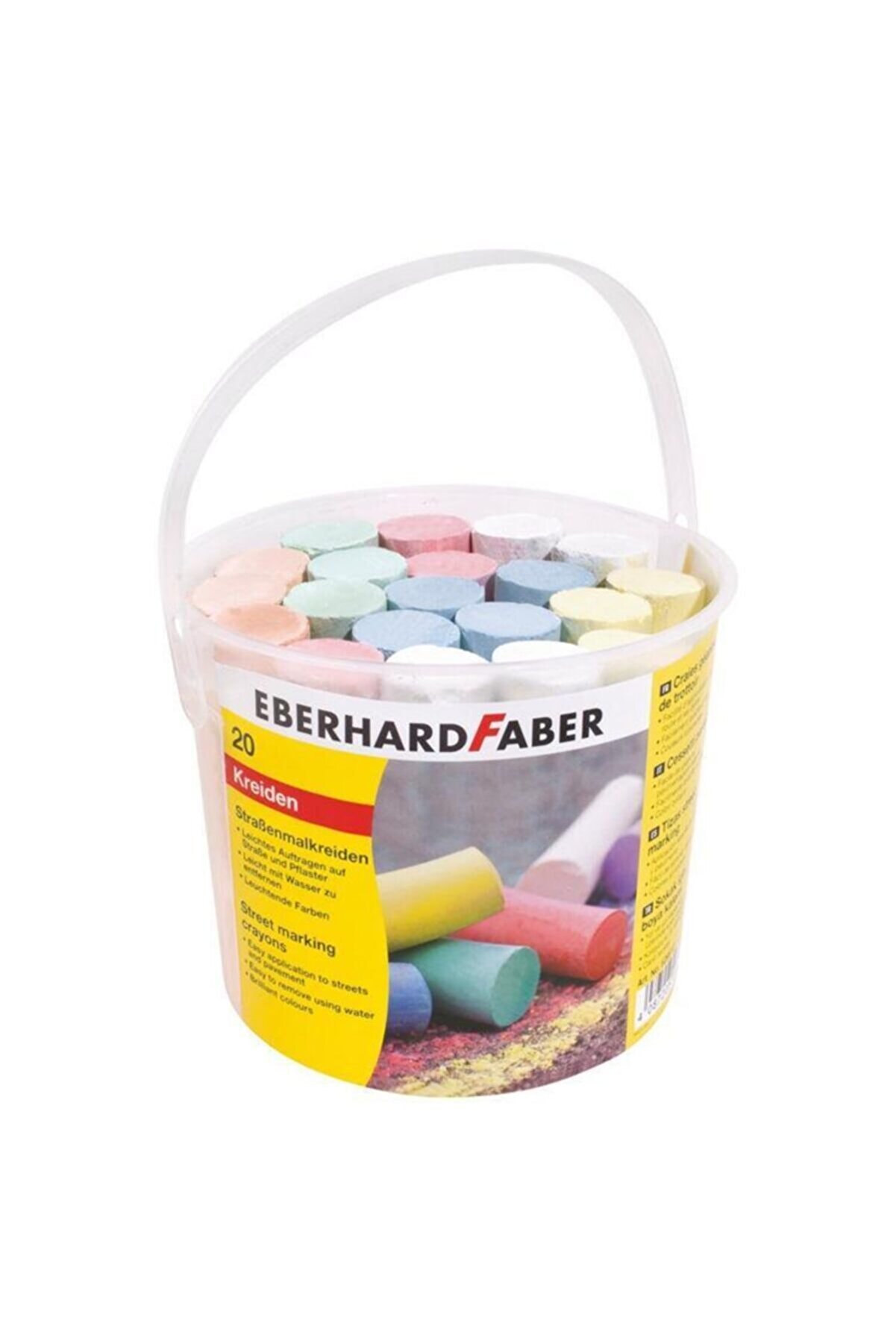 Eberhard Faber Sokak İşaretleme Tebeşiri 6 Renk 20 Adet Kova