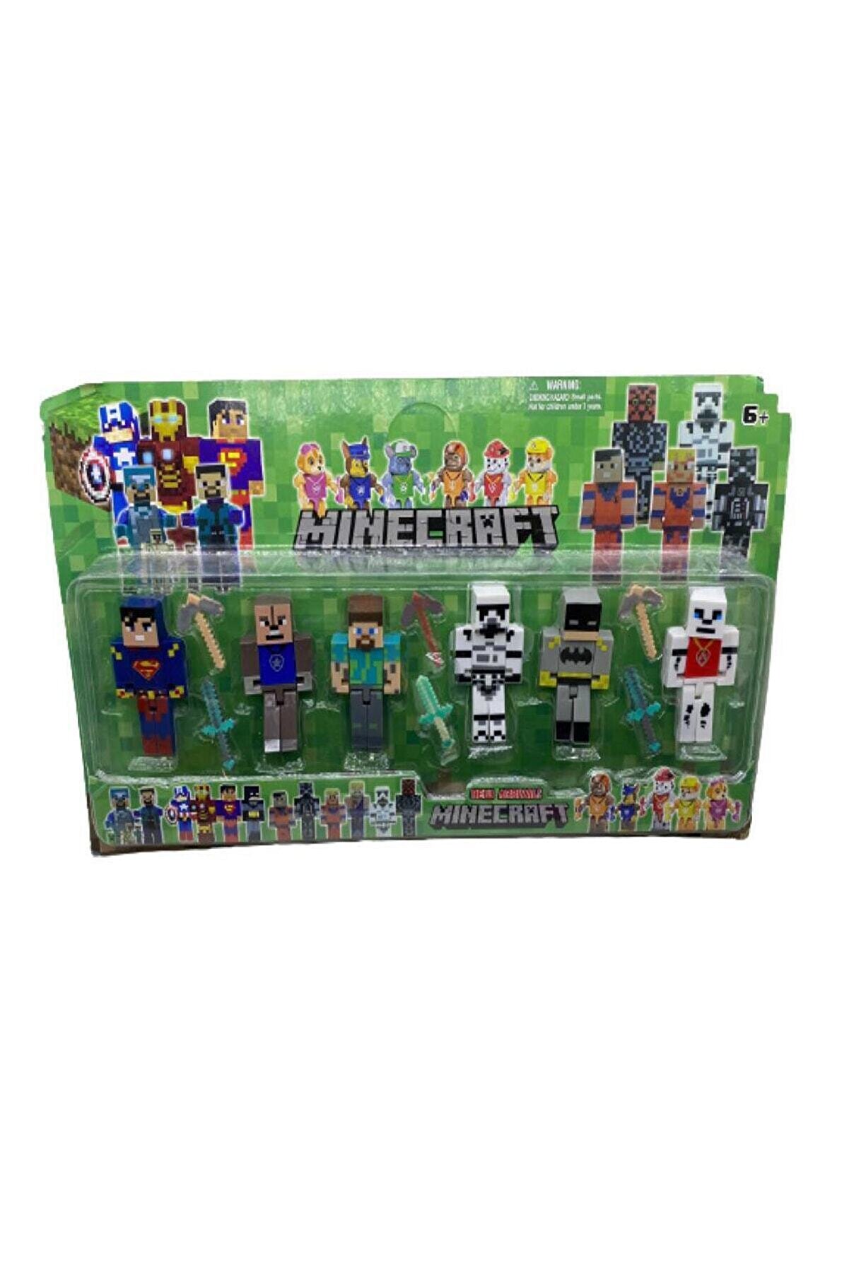 Minecraft Süper Kahramanlar 6 Lı Figür Set Karakter Figür