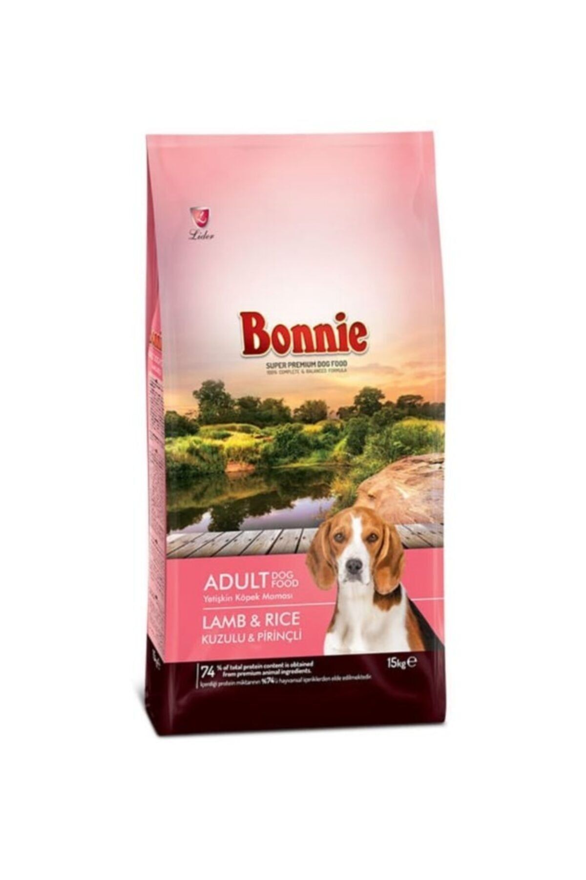 Bonnie Kuzu Etli Ve Pirinçli Yetişkin Köpek Maması 15 Kg.