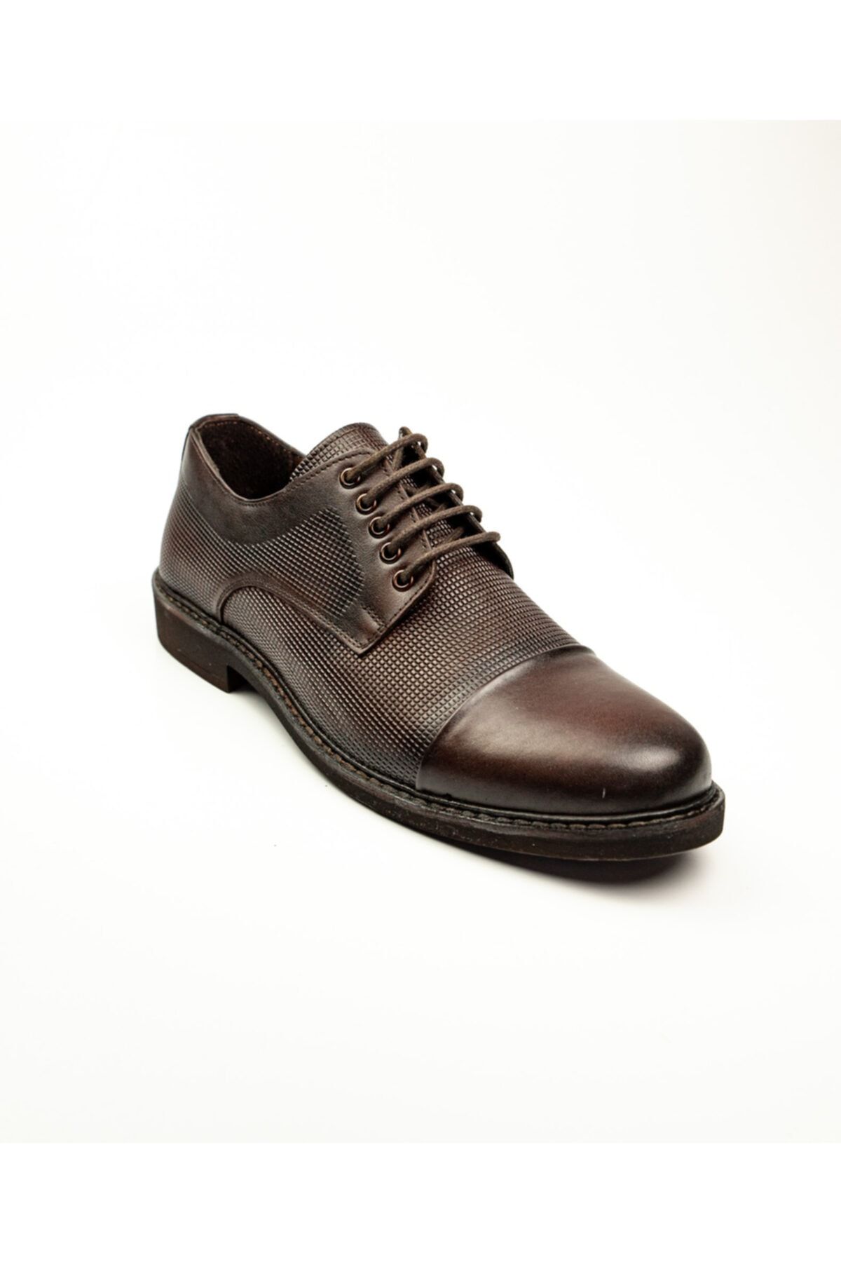 Nobel 999 Kahverengi Deri Klasik Erkek Ayakkabı Kahverengi-42
