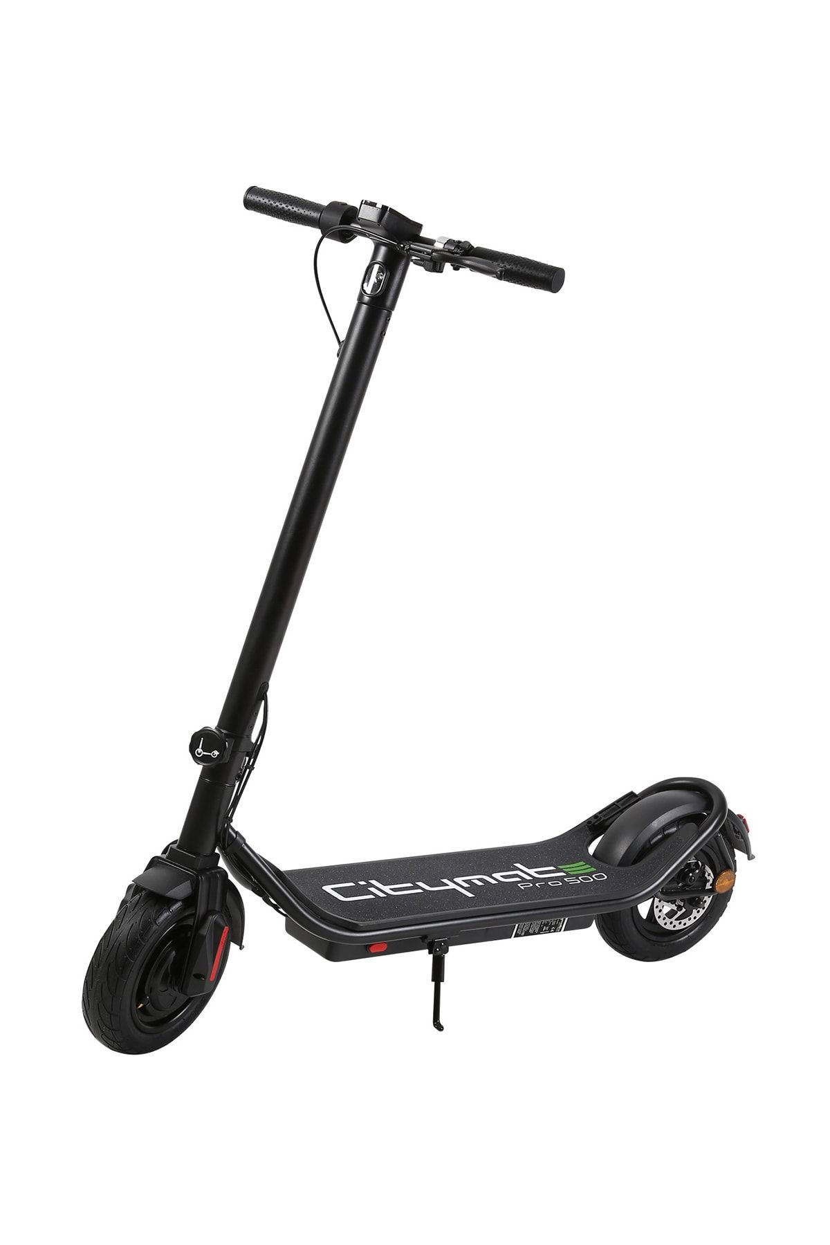 CityMate Pro 500 Watt Elektrikli Scooter 10 inch Şişme Teker E-Scooter Bluetooth Siyah