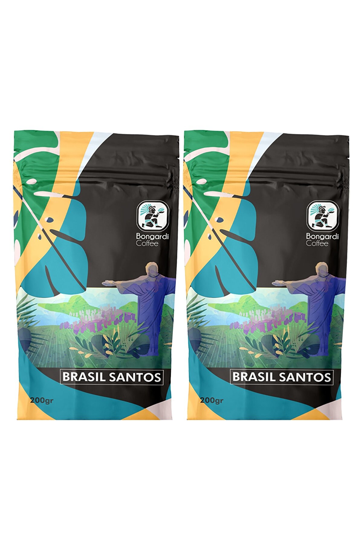 Bongardi Coffee 2x200 gram Brezilyan Santos Yöresel Filtre Kahve Makinesi Uyumlu