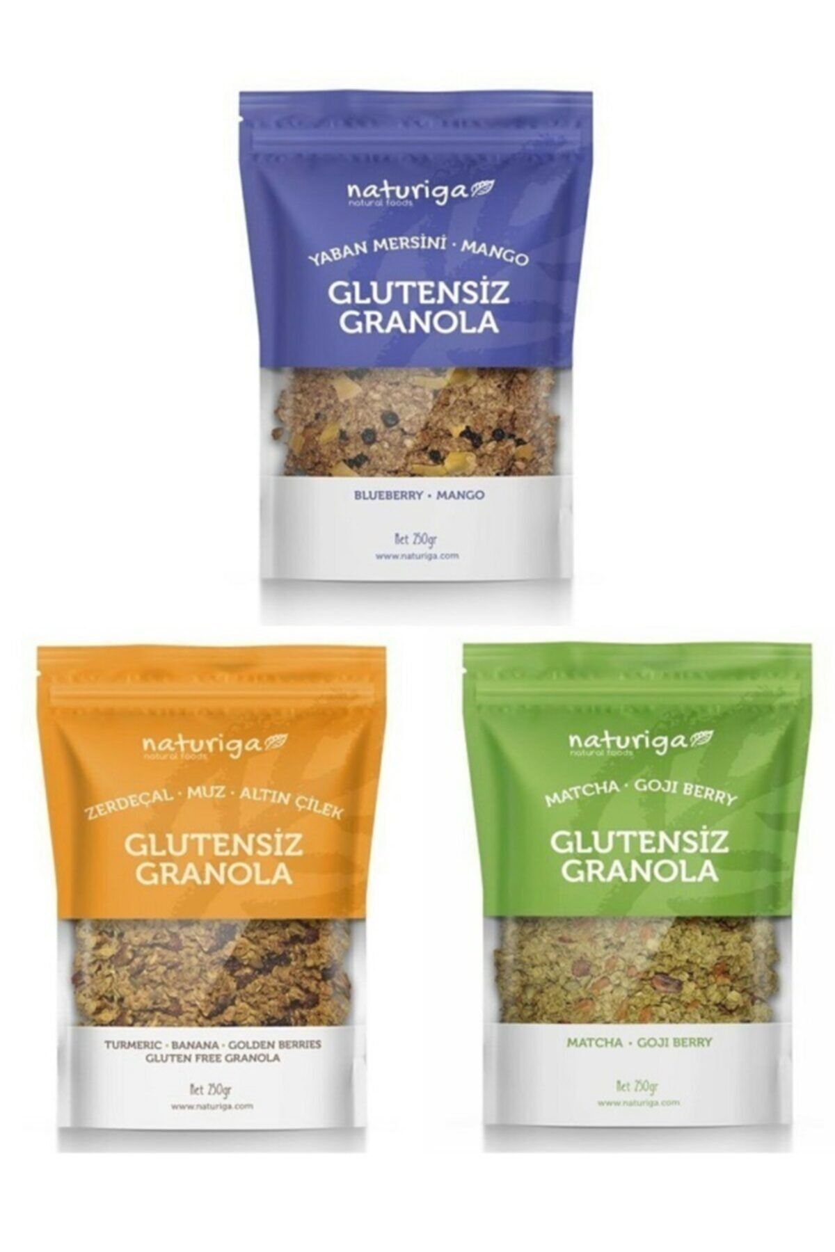 Naturiga Glutensiz Granola 3'lü Fırsat Paketi