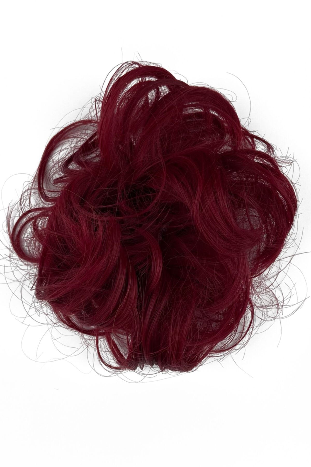 Eva Peruk Saç Gürleştiren Kadın Kızıl Simit Lastik Topuz Tokası