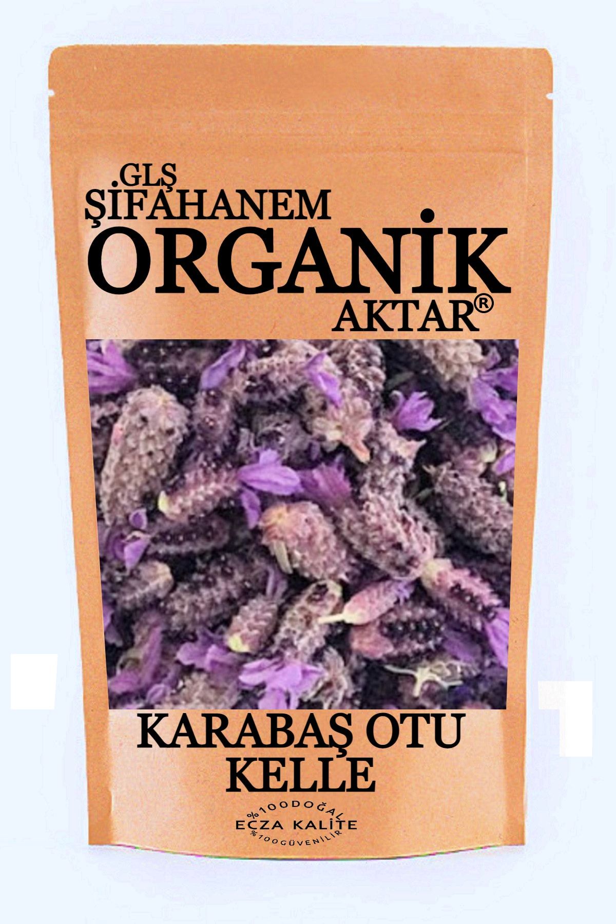 GLŞ ŞİFAHANEM ORGANİK AKTAR Karabaş Otu Çayı Kurusu Sade Baş Kısmı 100gr