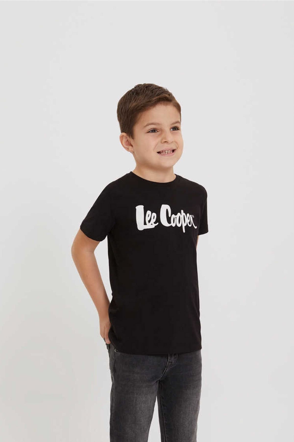 Lee Cooper Erkek Çocuk Londonlogo T-Shirt Siyah 198 LCB 241002