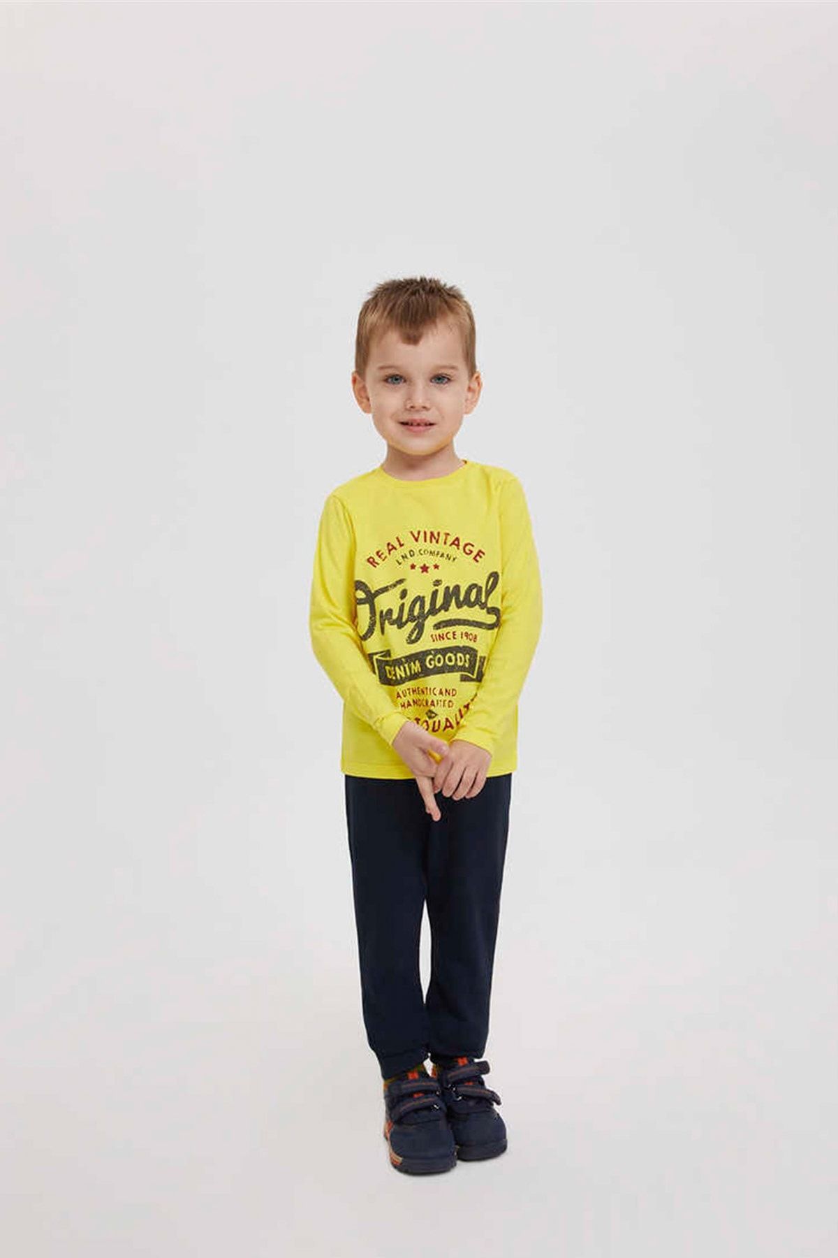 Lee Cooper Erkek Çocuk Carey Sweatshirt Sari 201 LCB 241010