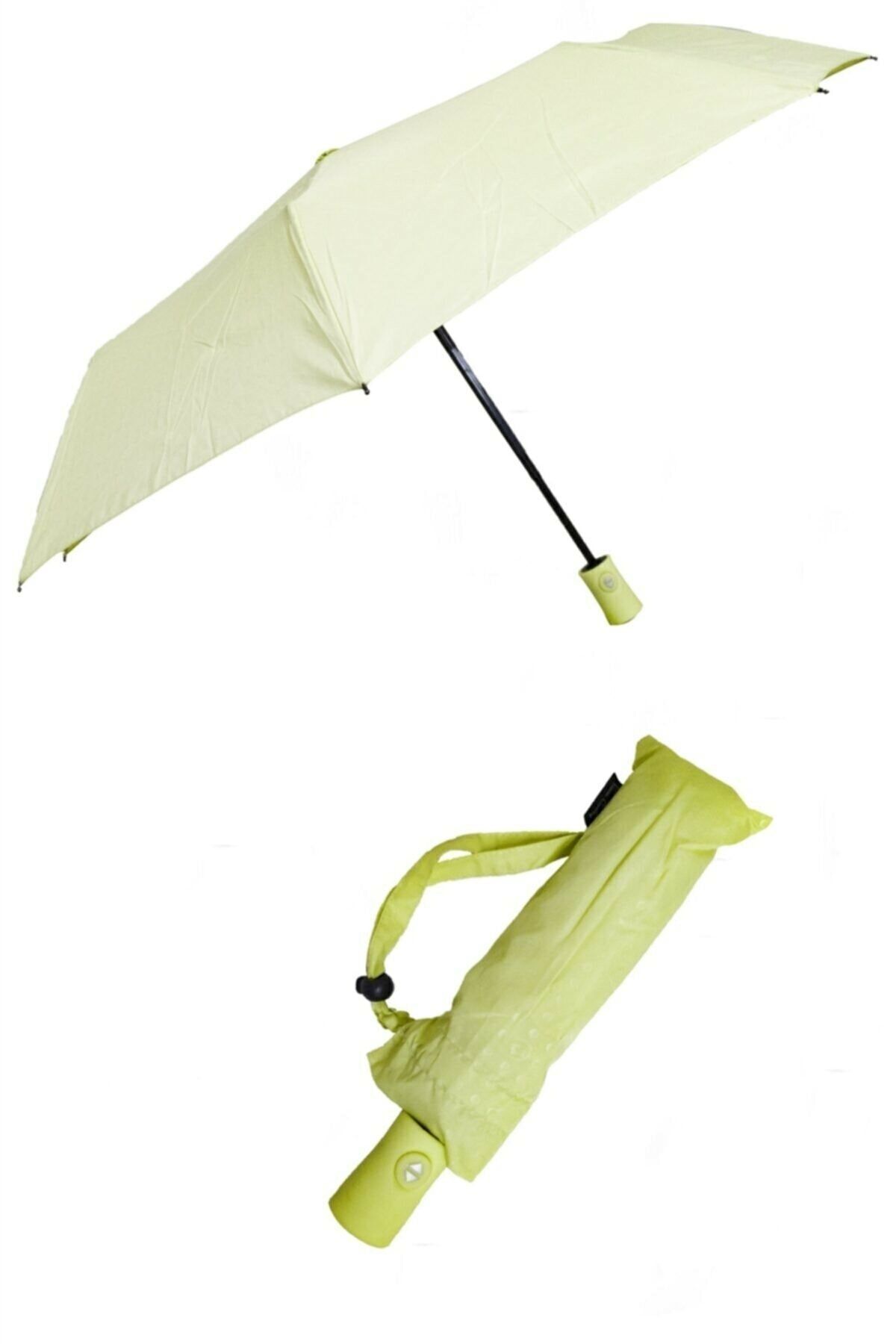 Pierre Cardin Kadın Yeşil Tam Otomatik  Şemsiye