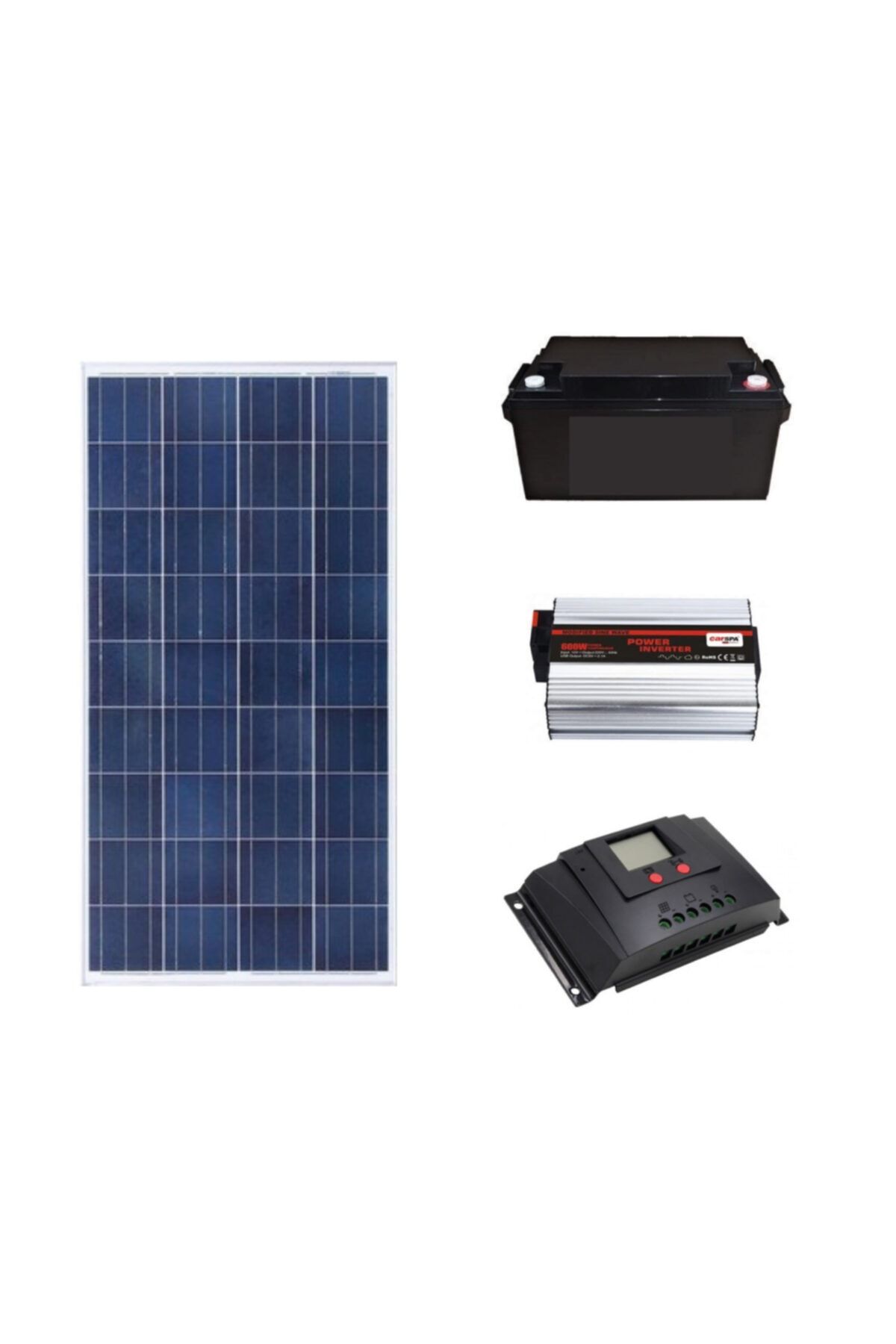 Lexron Bağ Evi Hazır Solar Paket 1- Aydınlatma-tv Paketi