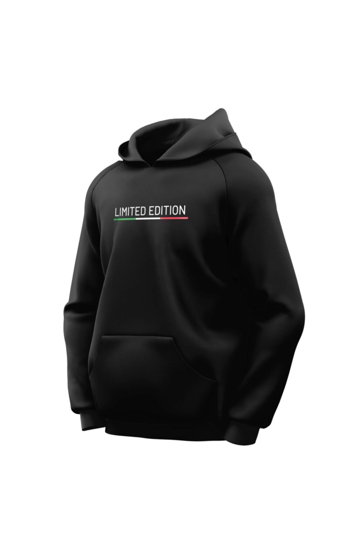 Renkli Garaj Limited Edition Siyah Kapşonlu Sweatshirt
