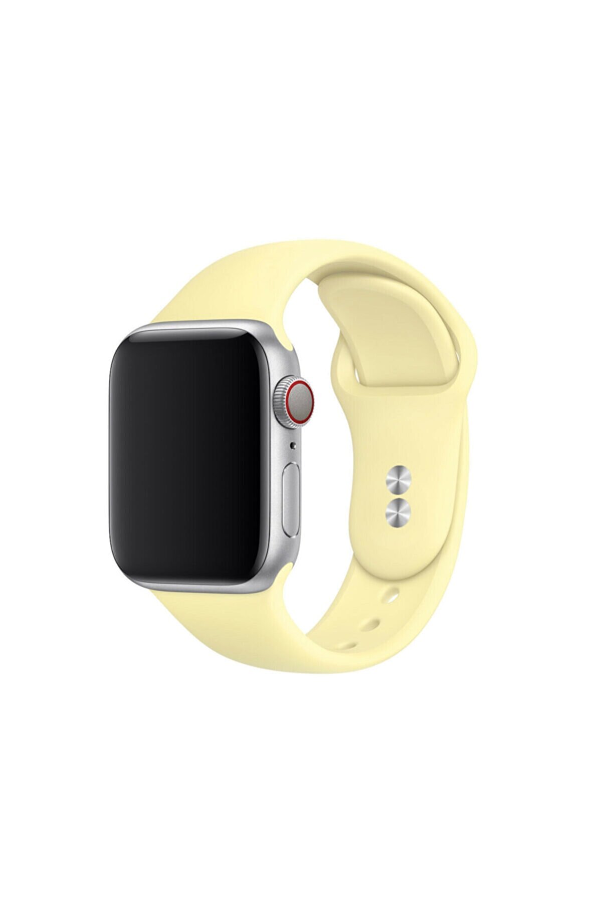 Bilişim Aksesuar S/m Beden Apple Watch 2 3 4 5 6 Uyumlu Se 38 Mm 40 Mm Spor Sililkon Kordon