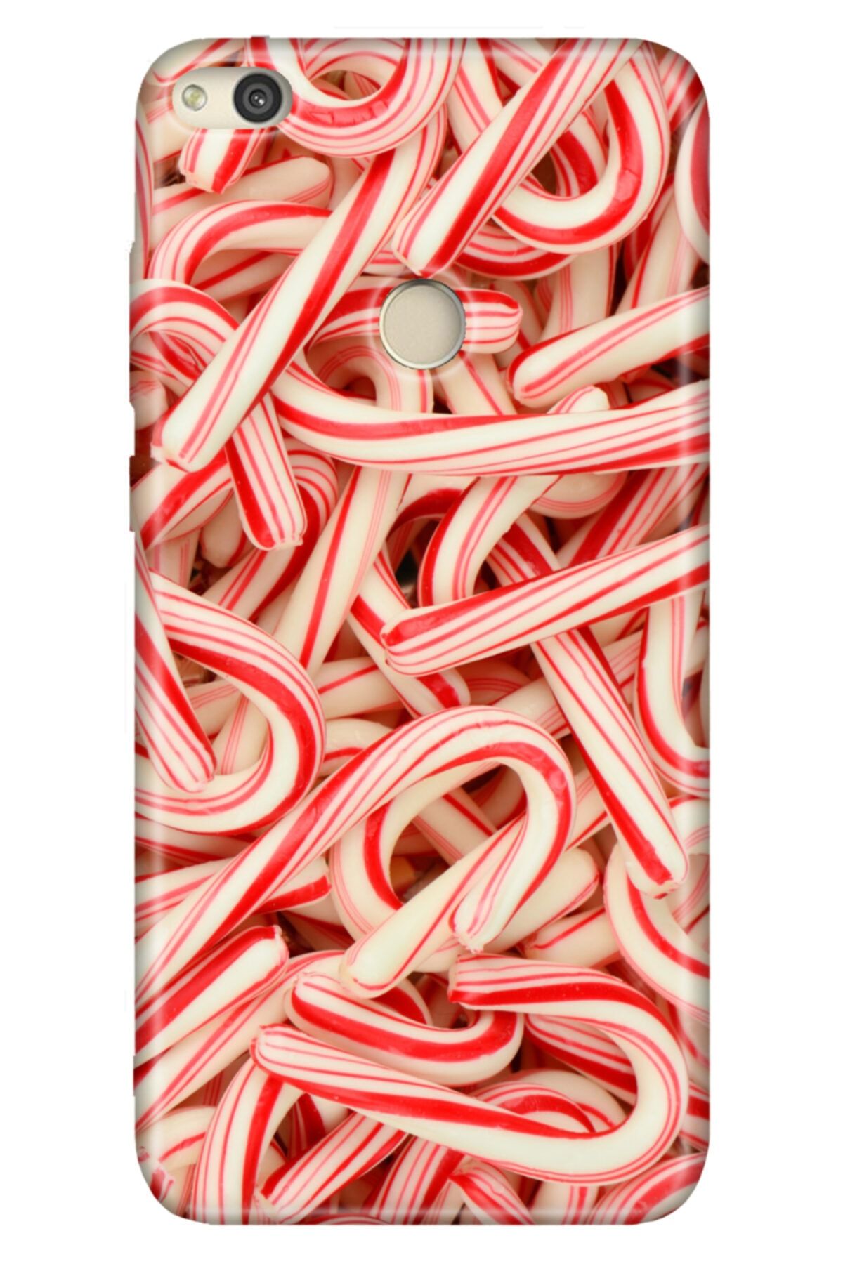 Cekuonline P9 Lite 2017 Kılıf Colored Desenli Silikon Candy Şeker