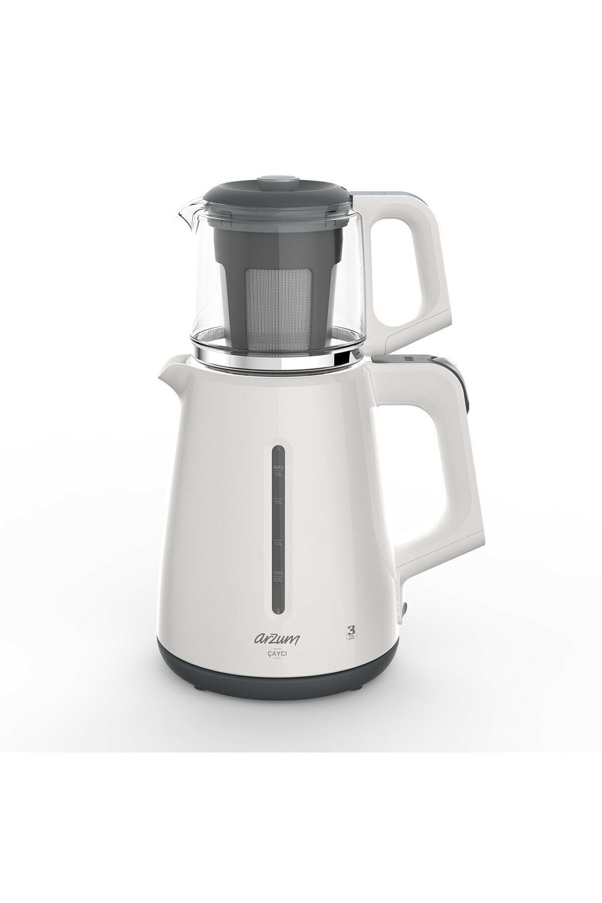 Arzum Ar3061 Çaycı Çay Makinesi Kettle Beyaz