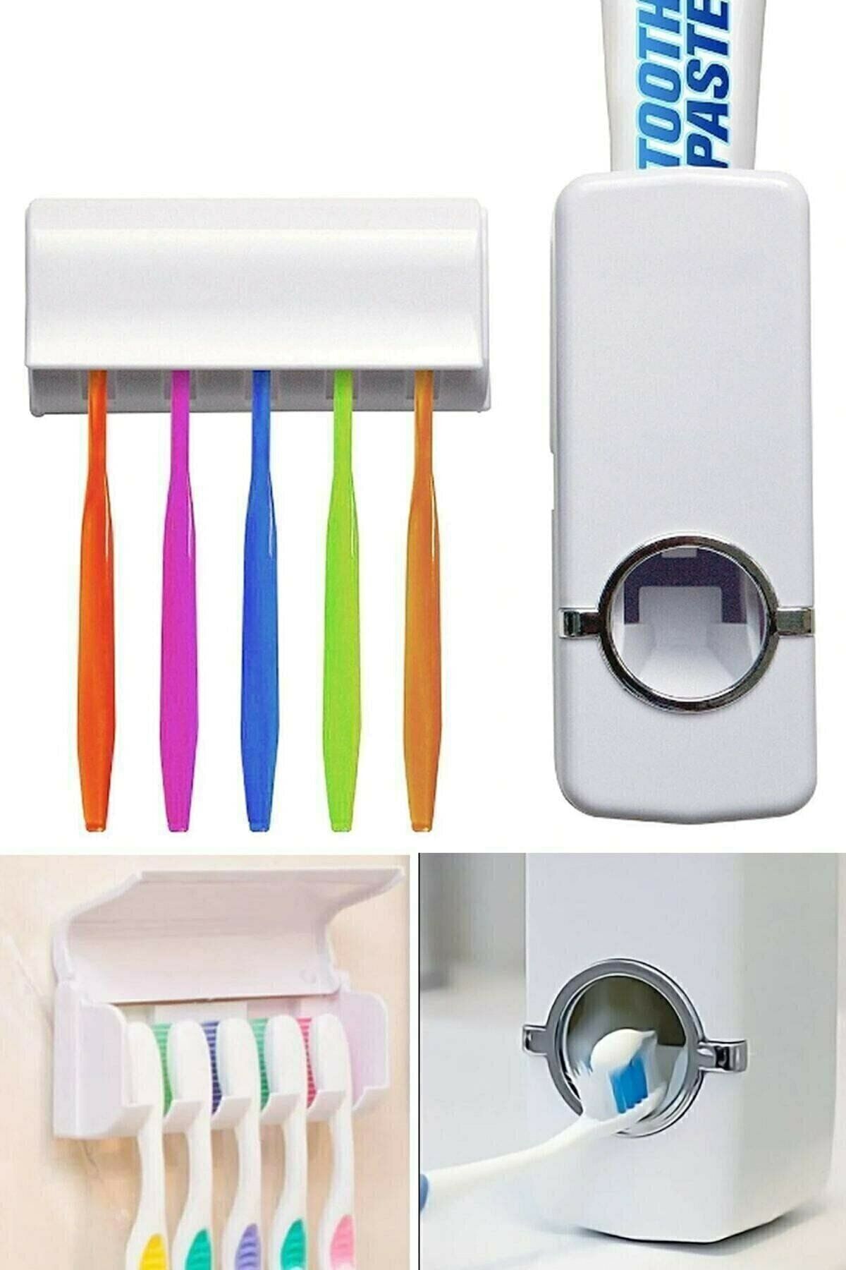 Genel Markalar Akıllı Diş Macunu Sıkacagı Dispenser Uv Fırça Sterilizatör Tutucu