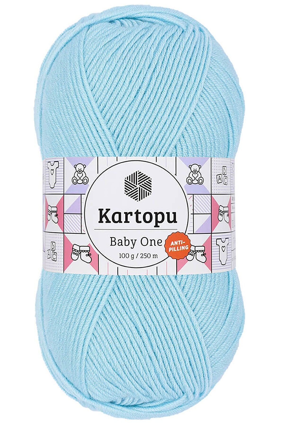 Kartopu Baby One Tüylenmeyen Bebek Yünü Gök Mavi K502