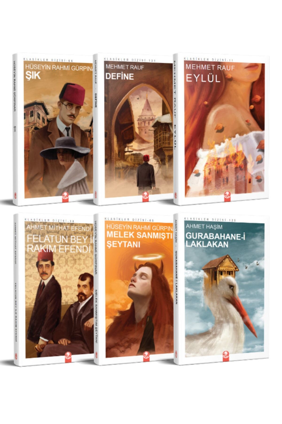 Kızıl Panda Yayınevi Türk Klasikleri Seti - 3 (6 Kitap)
