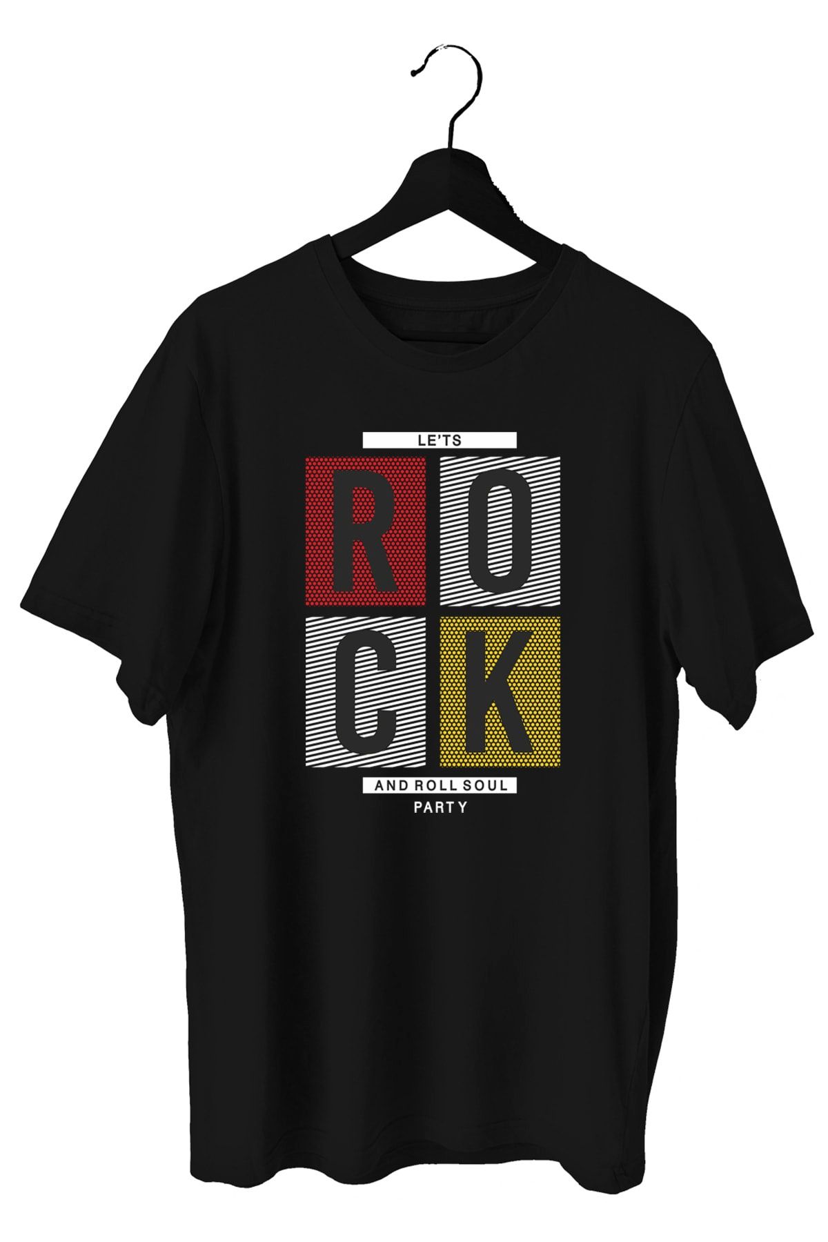 BLUU Rock And Roll Sporcu T-shirt Bisiklet Yaka