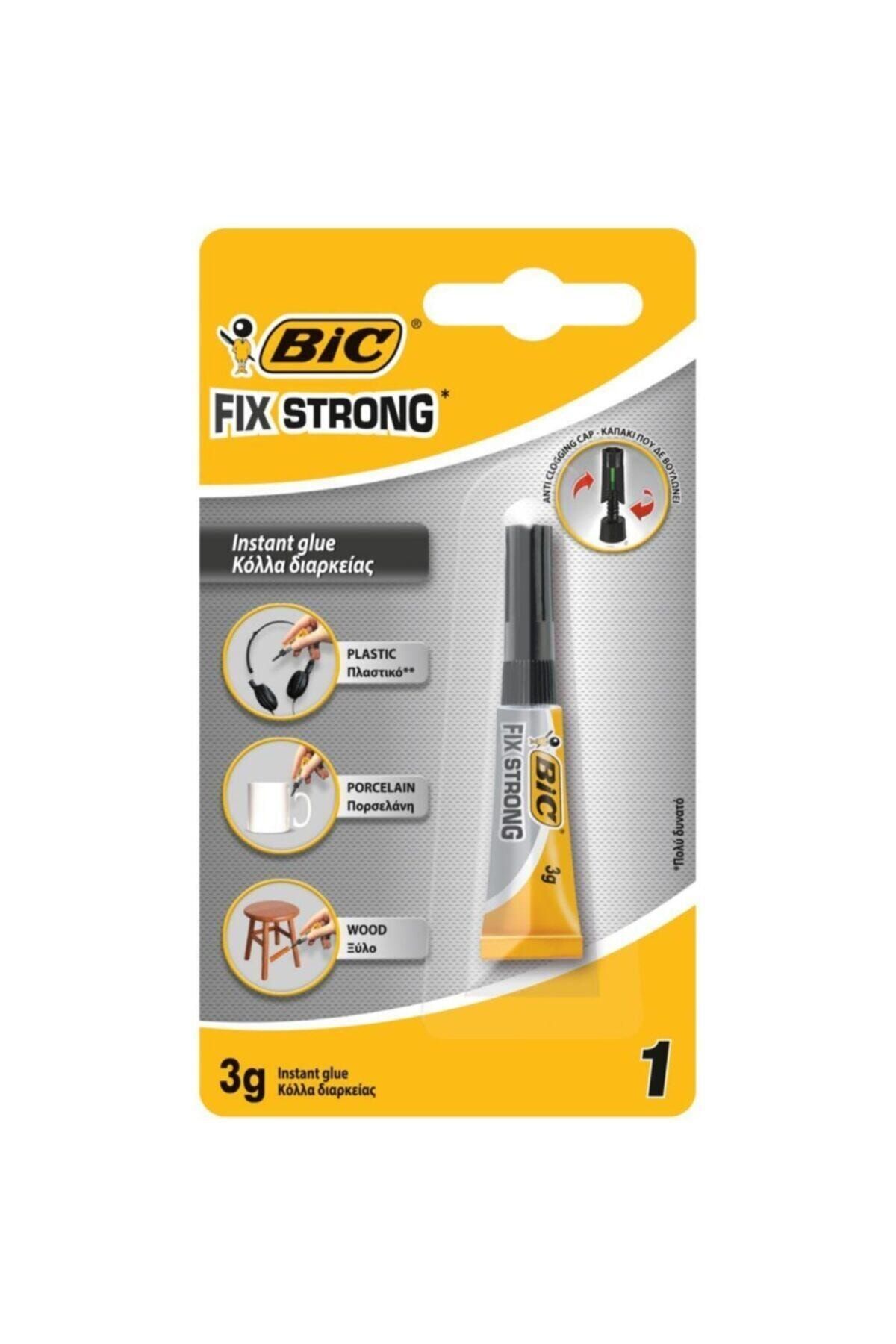 Bic Japon Yapıştırıcısı Fix Strong Süper Güçlü 3 Gram (24 Lü Paket) 950442