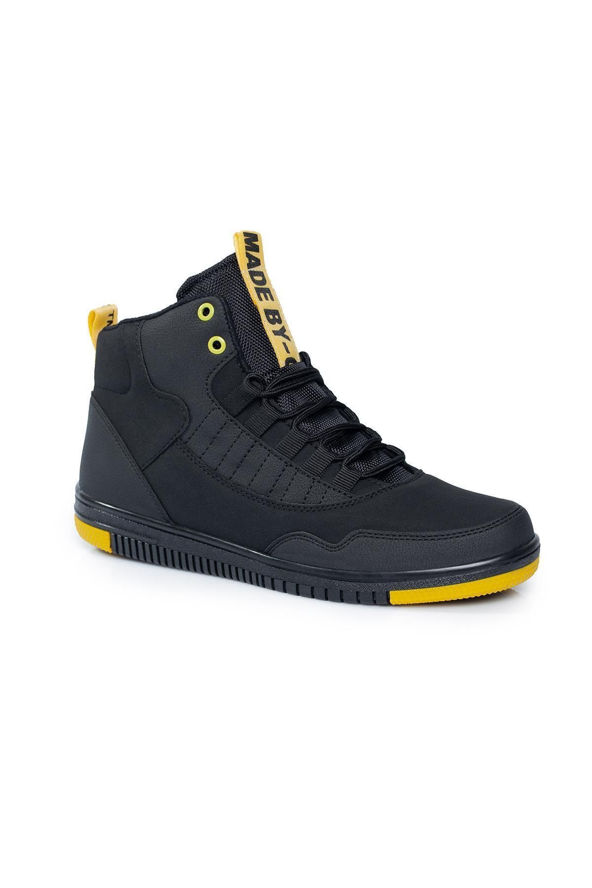 G CLASS Siyah - Erkek Günlük Rahat Uzun Ve Kışlık Spor Ayakkabı Sneaker 2262gc