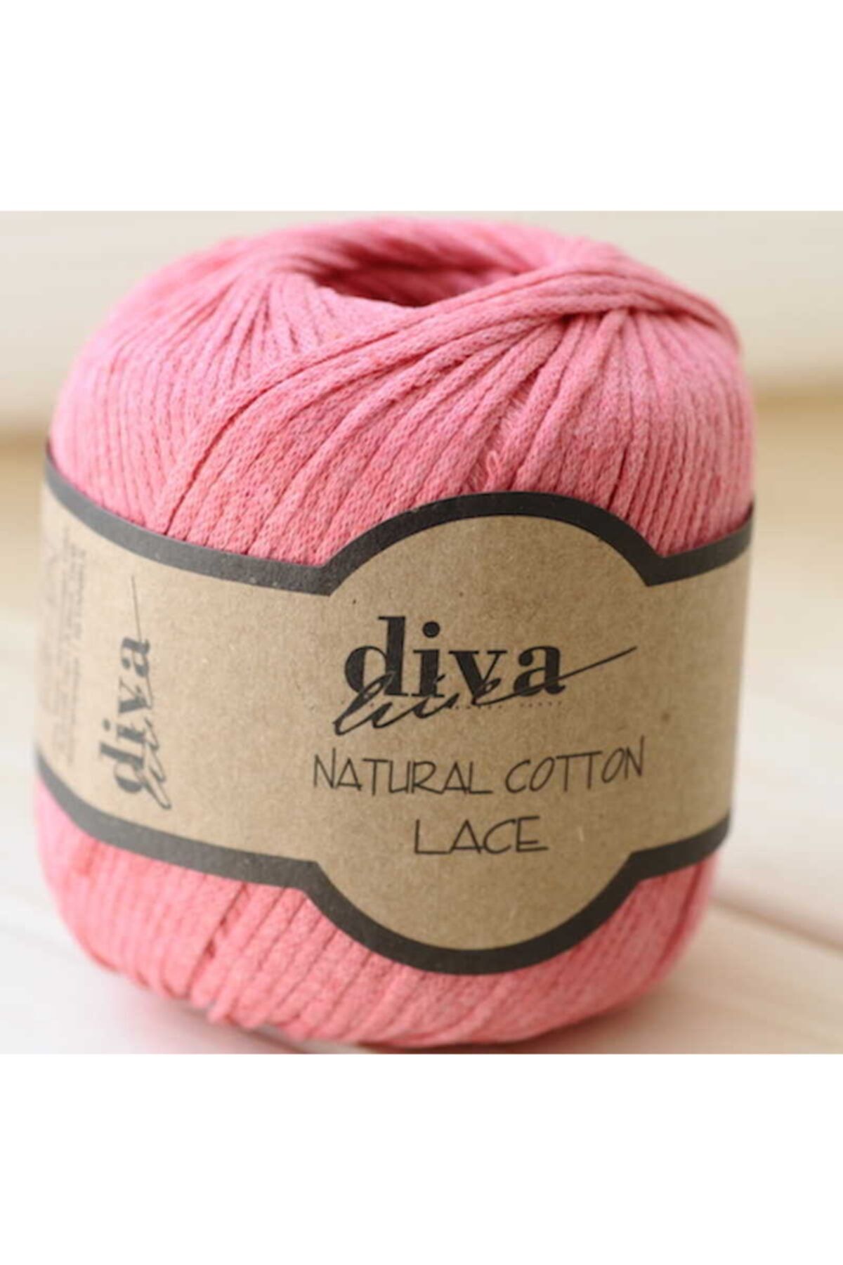 Diva İplik Diva Natural Cotton Lace Lase Ipi 2136 Nar Çiçeği