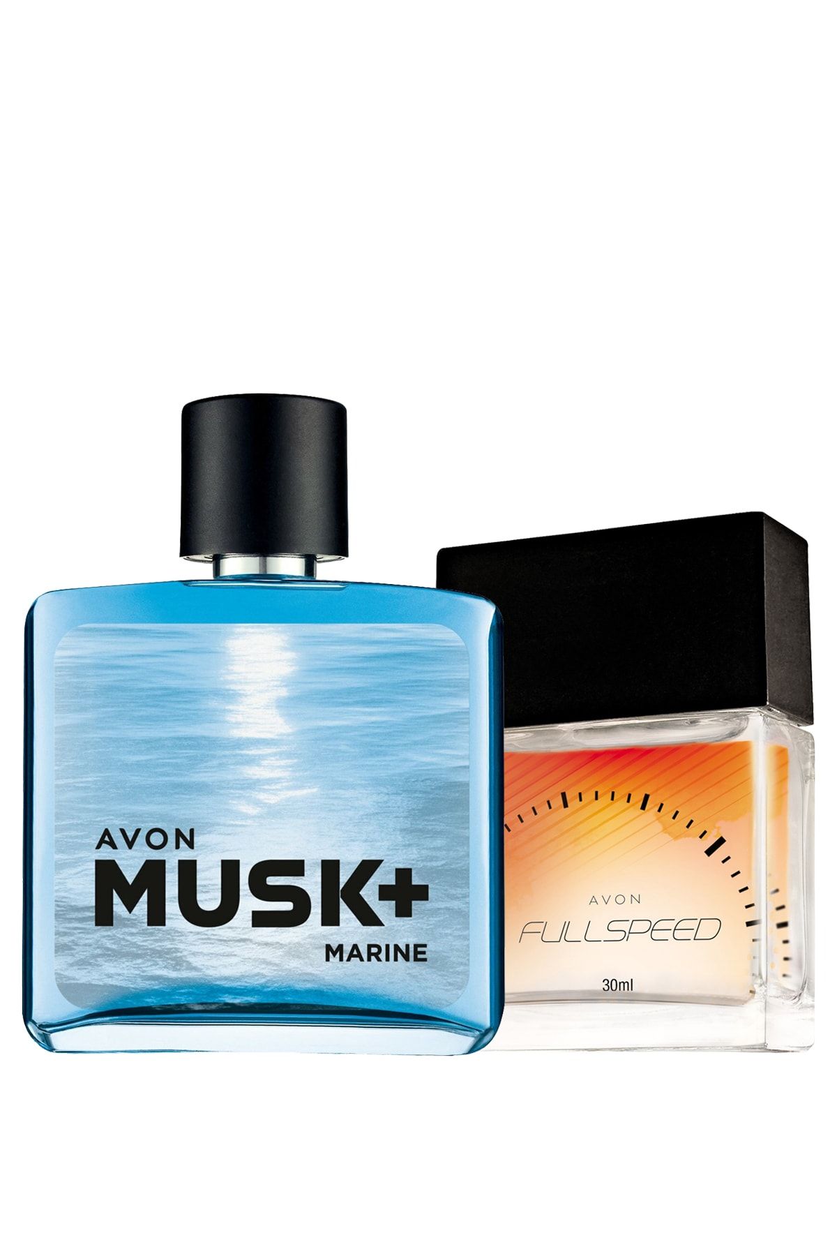 Avon Musk Marine Erkek Parfüm 75 Ml.  ve Full Speed Erkek Parfüm 30 Ml İkili Paket