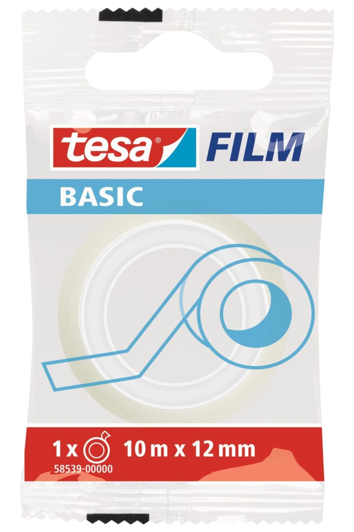 Tesa Basic Film Bant 12 mm X 10 m Şeffaf 12'li Paket