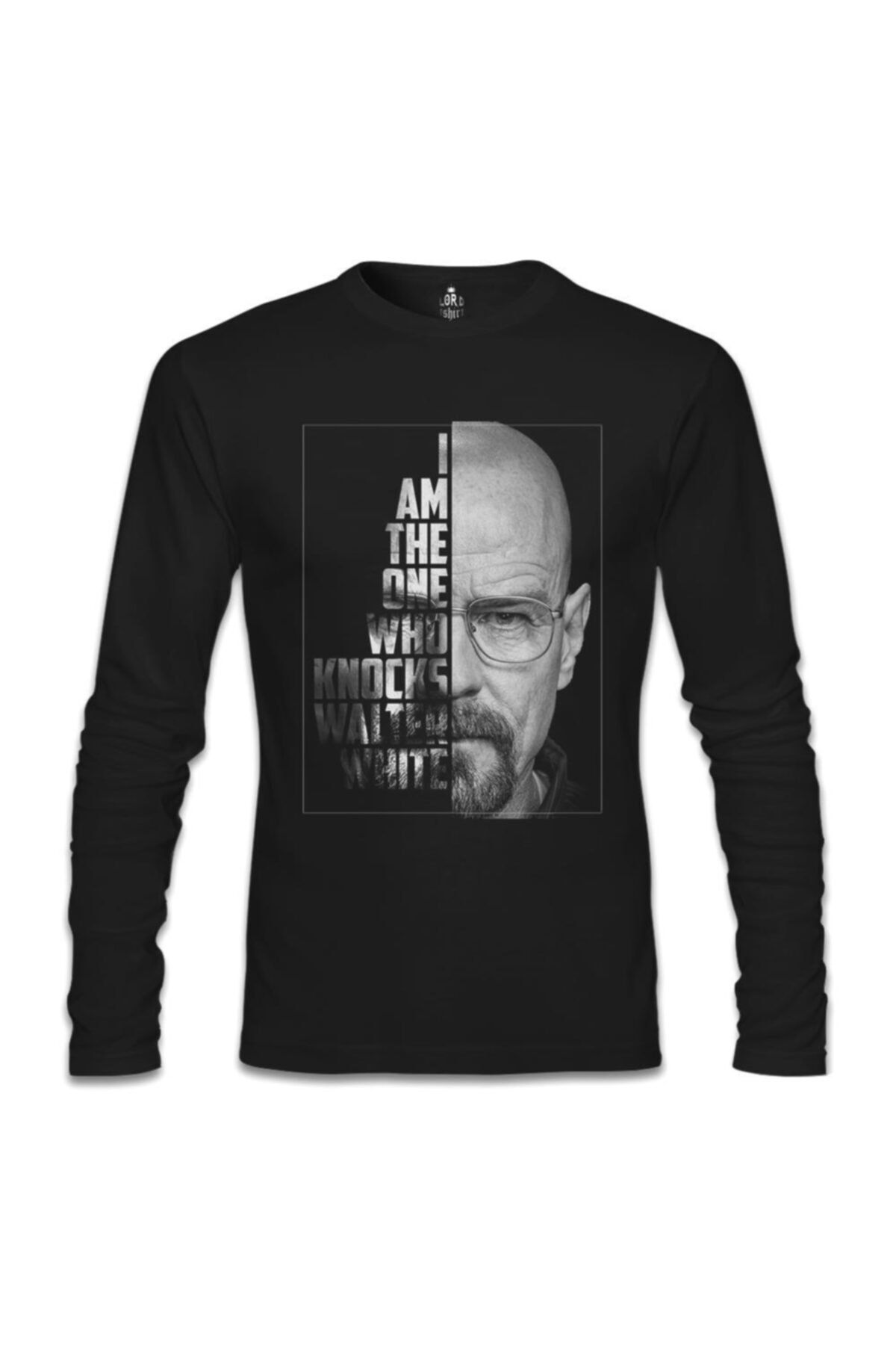 Lord T-Shirt Breaking Bad - Who Knocks Walter White Siyah Erkek Sweatshirt