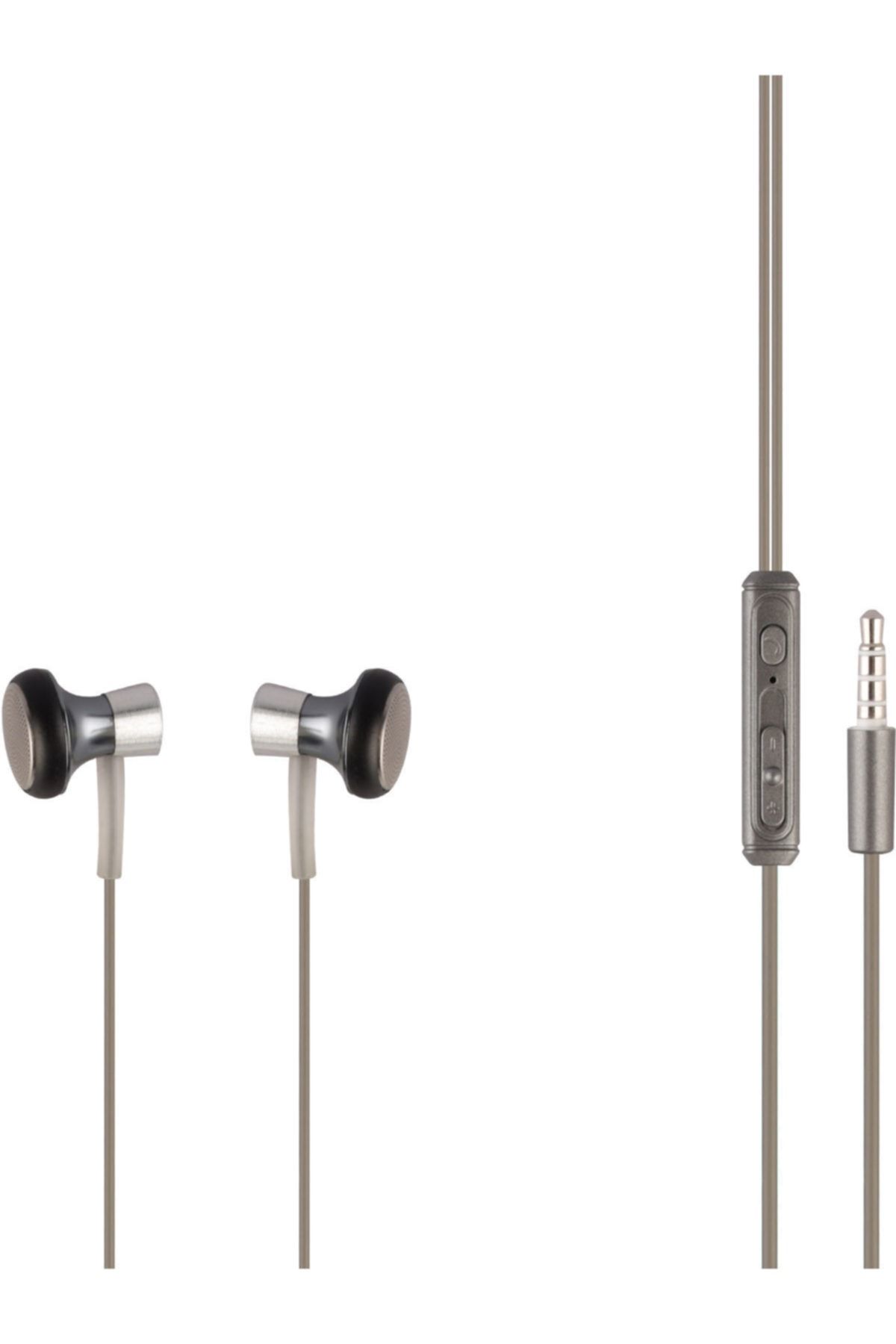 MF PRODUCT 0153 Mikrofonlu Kablolu Kulak Içi Kulaklık Gümüş