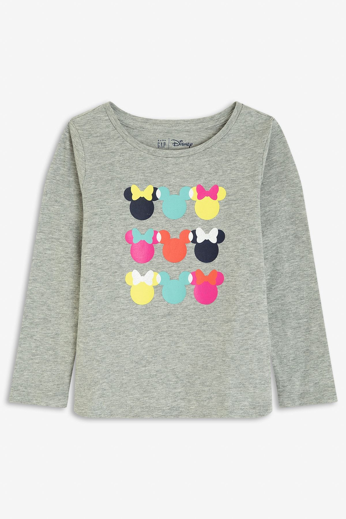 GAP Kız Bebek Gri Disney Minnie Mouse T-shirt