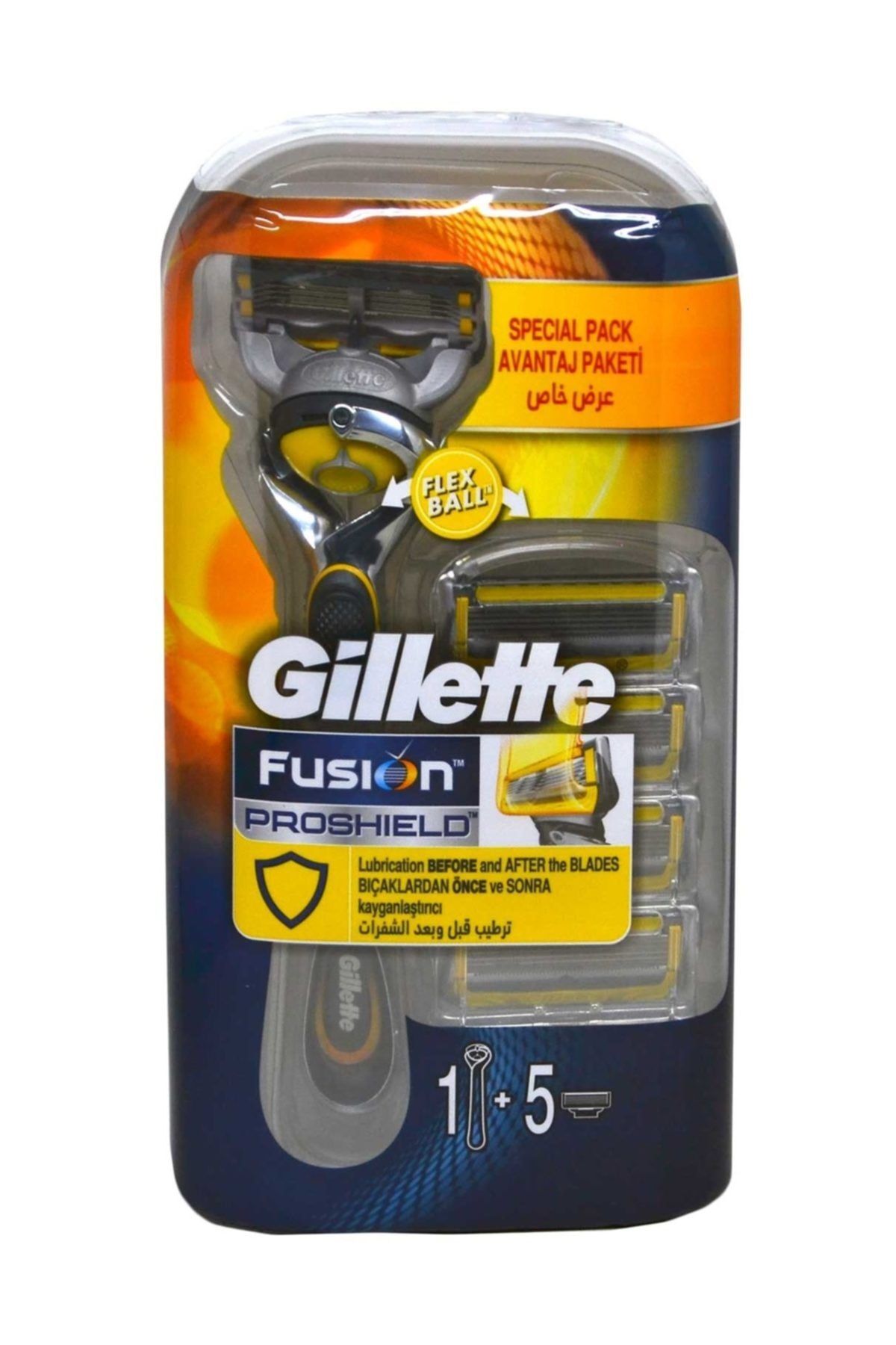 Gillette Fusion 5 Proshield Tıraş Makinesi + 5 Yedek Bıçak Hediye