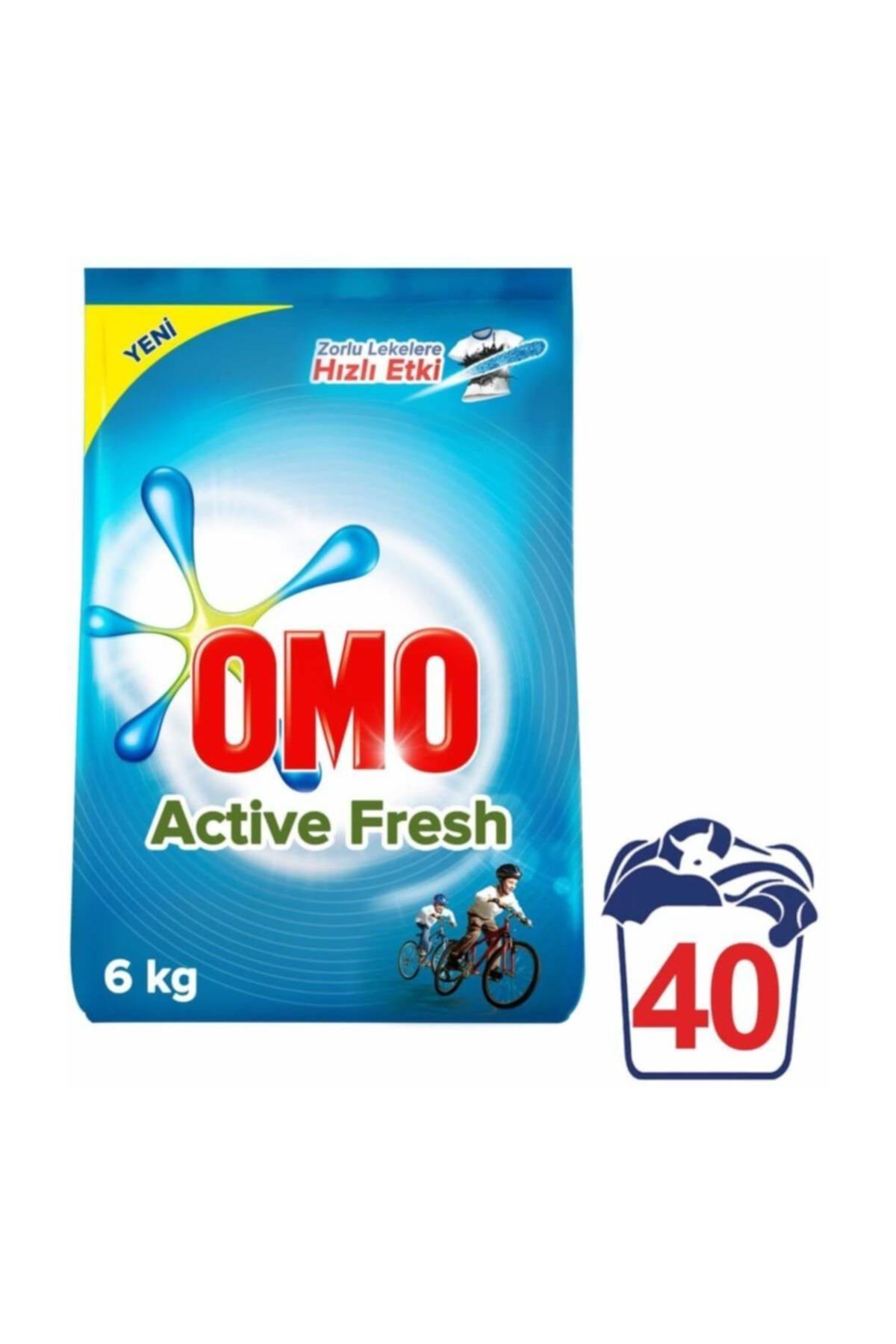 Omo Matik Toz Çamaşır Deterjanı Active Fresh 6 kg 40 Yıkama