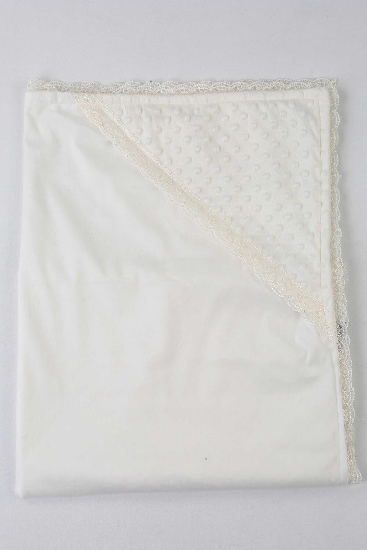 Modakids Beyaz 85X85 cm Bebek Kundak Battaniye