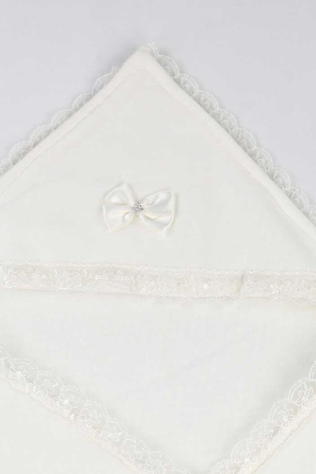 Modakids Beyaz 85X85 cm Bebek Kundak Battaniye