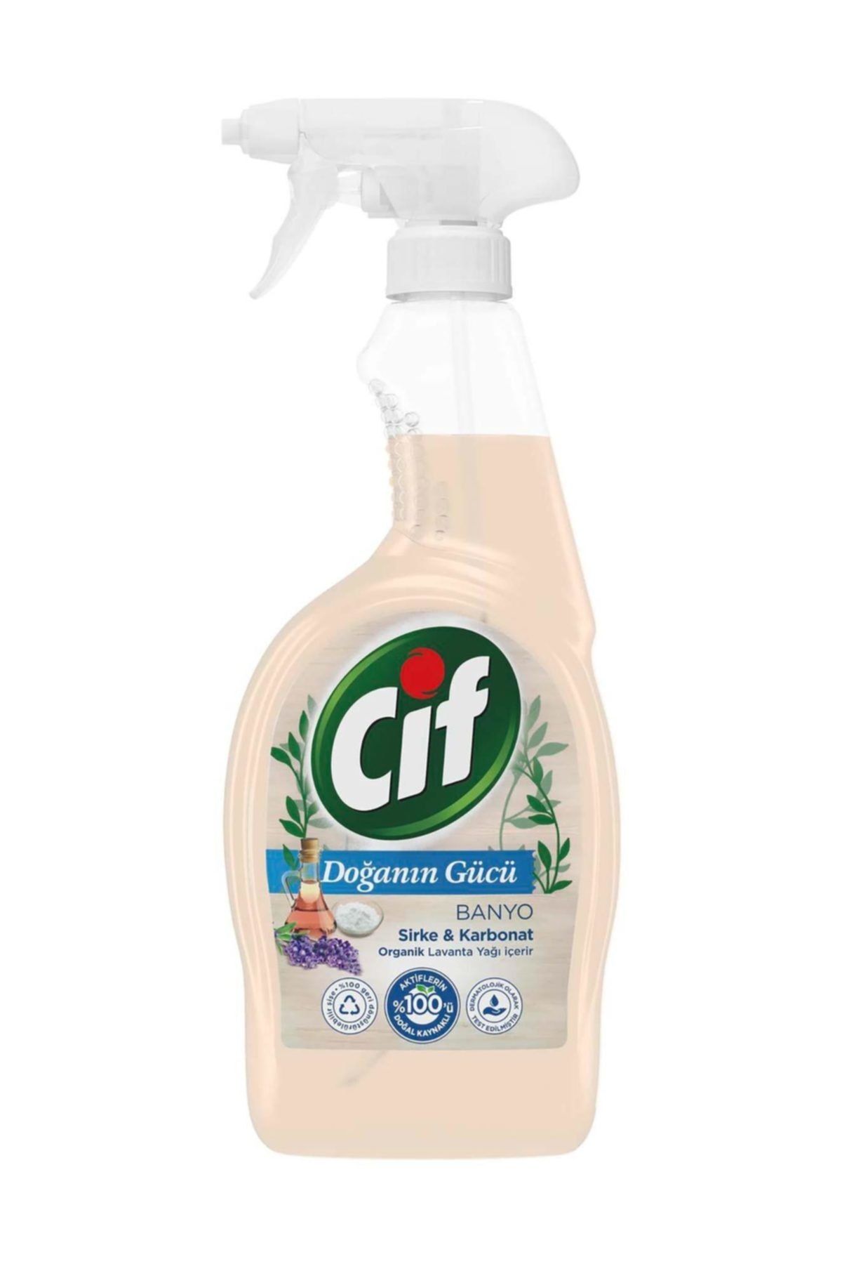 Cif Doğanın Gücü Banyo Sirke Karbonat Lavanta Yağı Temizleyici 750 ml