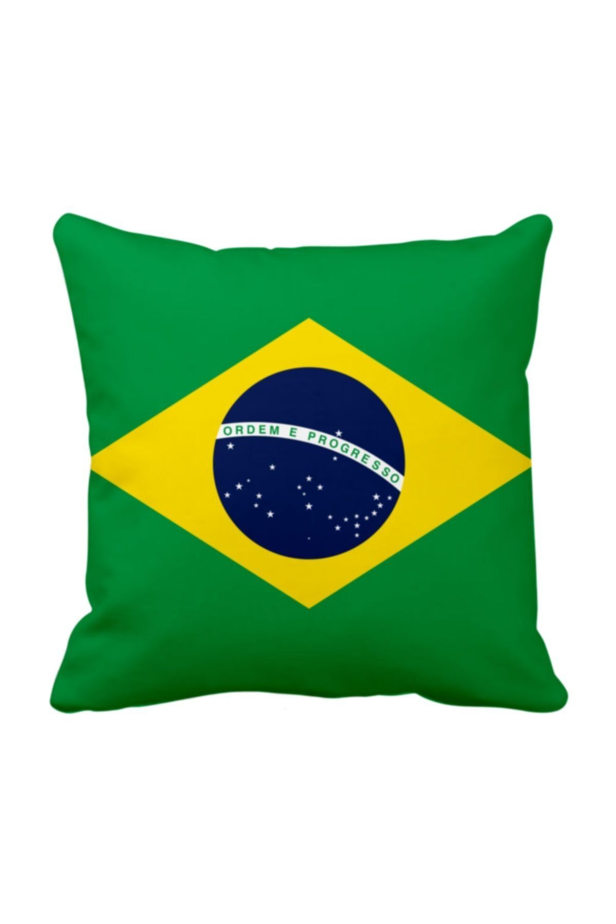 ASR Brazil Brezilya Bayrak Futbol Taraftar Saten Yastık