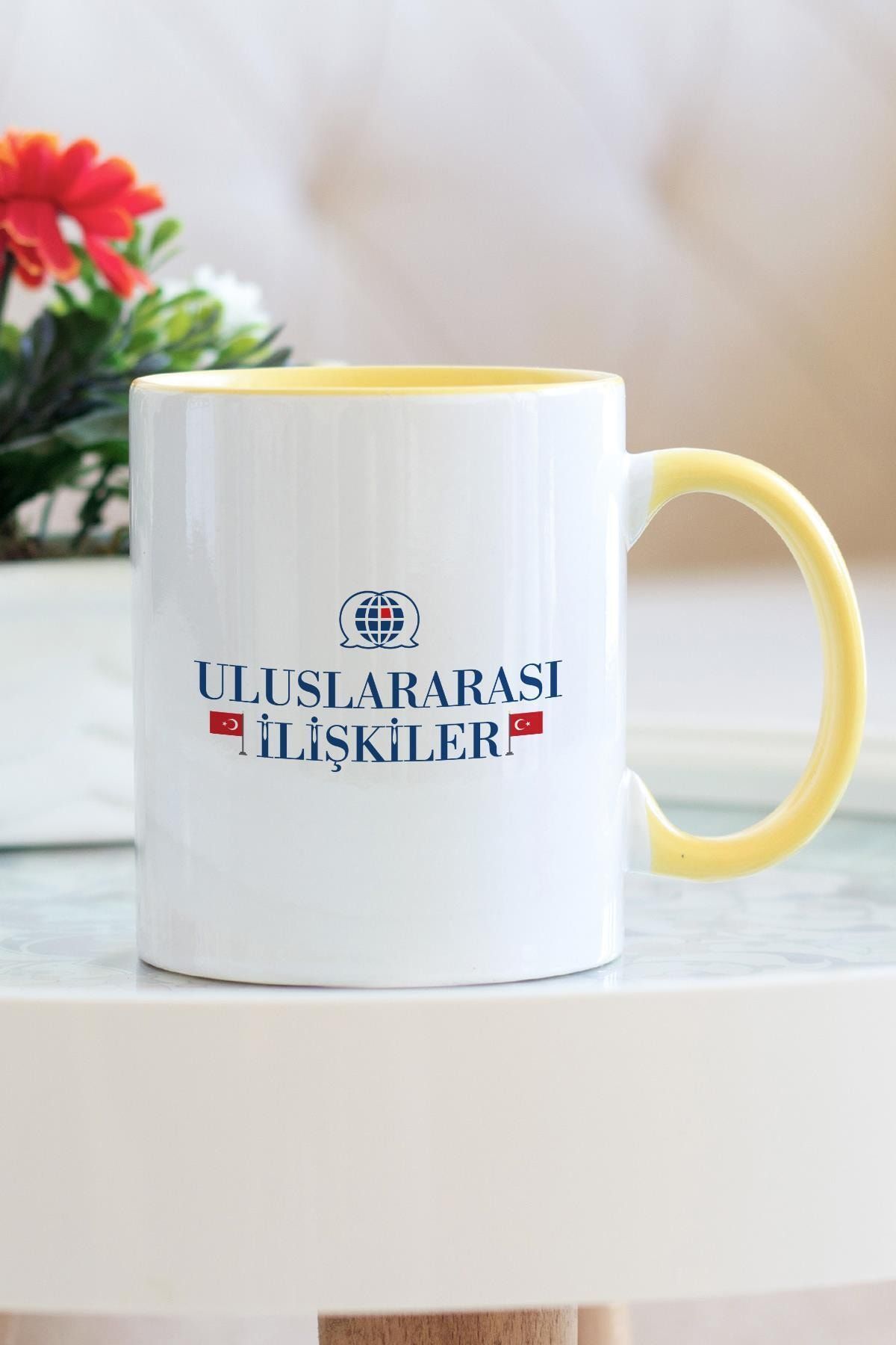 Hediyehanem Uluslararası Ilişkiler Sarı Kupa Bardak