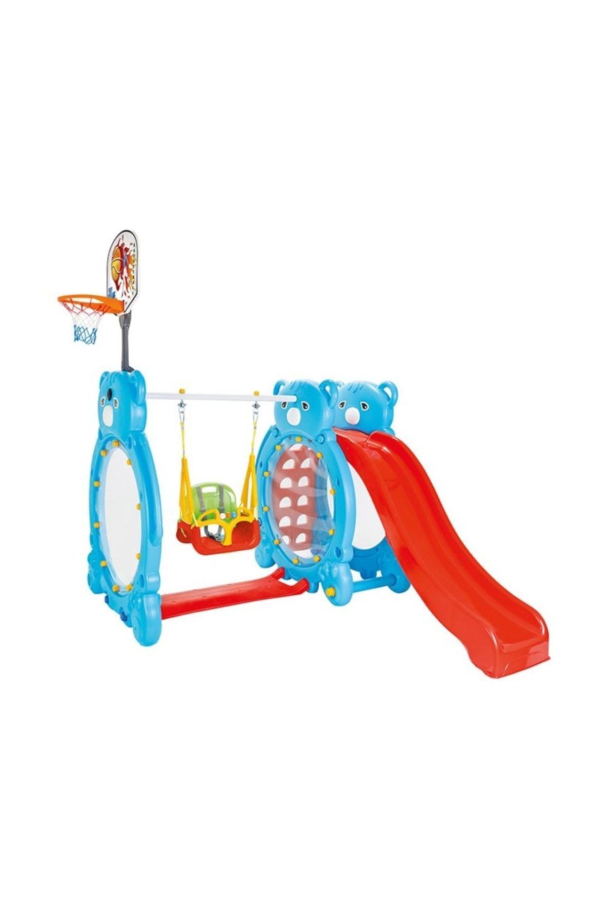 PİLSAN Pilsan Panda Salıncak ve Kaydırak Seti Panda kaydırak ve salıncak park seti