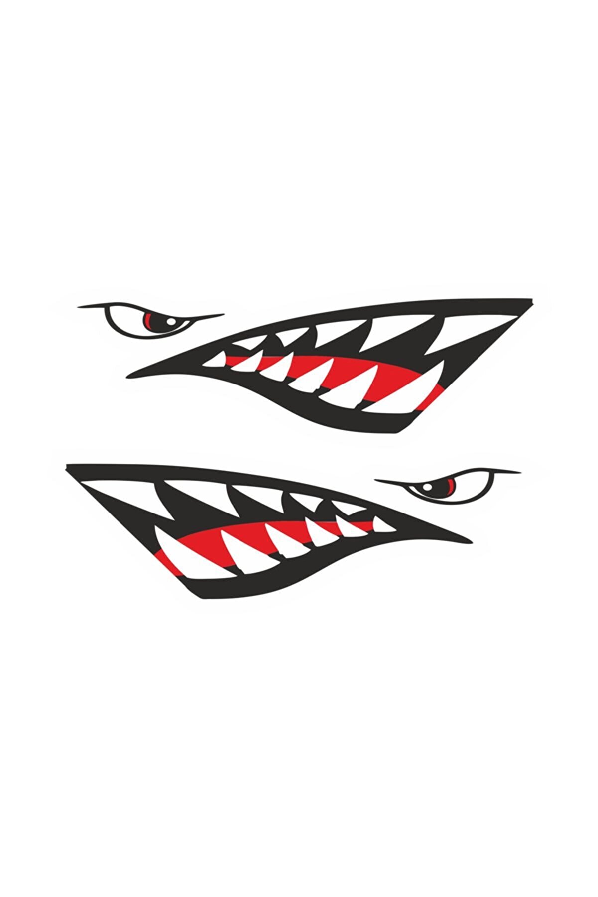 Kızgın Köpek Balığı Sticker 25x7 Cm 00211_0