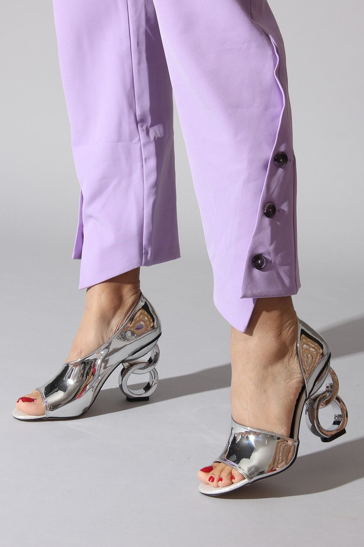 Rovigo Gümüş Kadın Klasik Topuklu Ayakkabı 1068.0000576.13.232