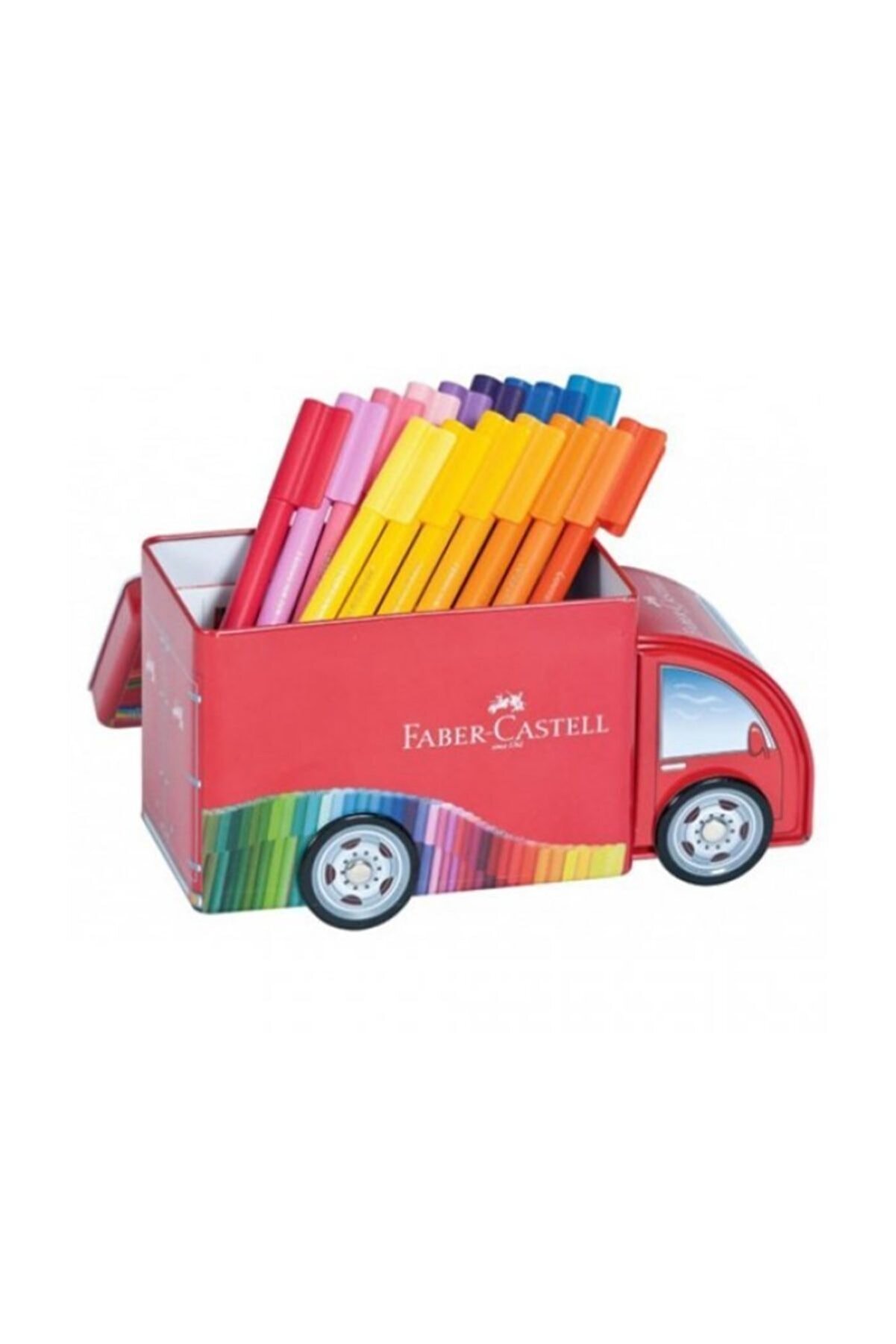 Faber Castell 33 Renk Eğlenceli Keçeli Kalem Seti - Kamyon Tasarım