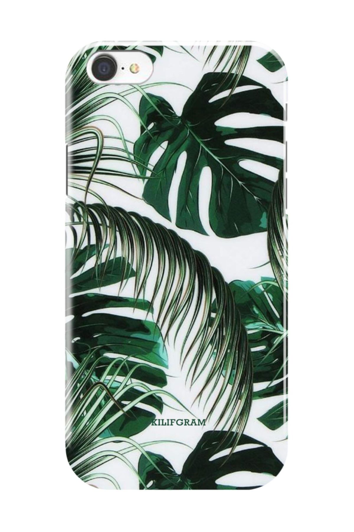 Kılıfgram Tropikal Yaprak Desenli iPhone 6 Plus-6s Plus Kılıf