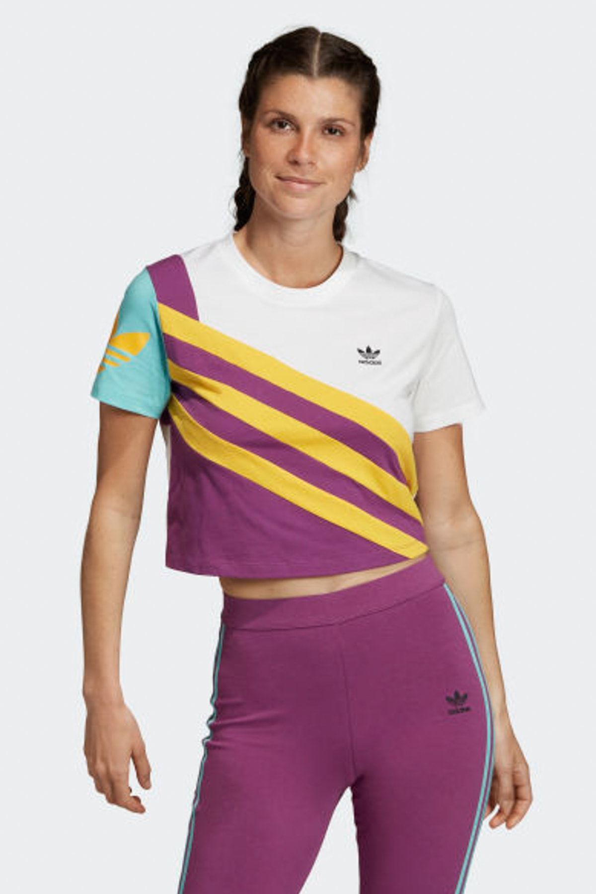 adidas Kadın Spor T-shirt - Trf Tee +           White - FN2912