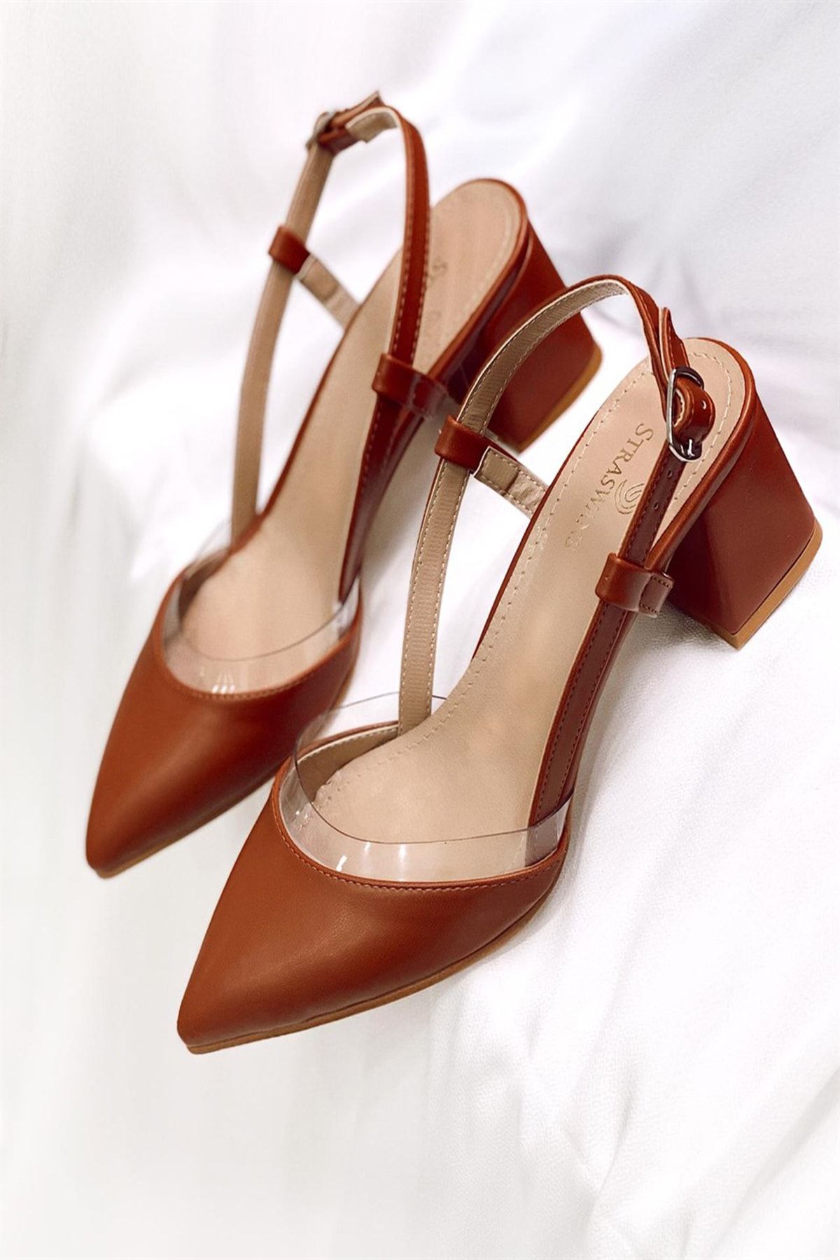 Ayakkabı Modası Taba Kadın Klasik Topuklu Ayakkabı 5007-20-119004