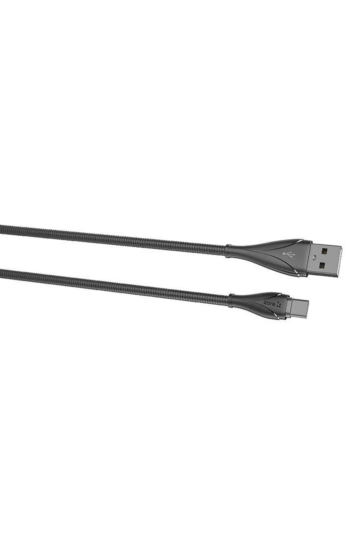 Dijimedia Asus Zenfone 3 Ze552kl Şarj Aleti Usb Kablo Kopmaz Kırılmaz Metal Kablo Type-c Hızlı Şarj