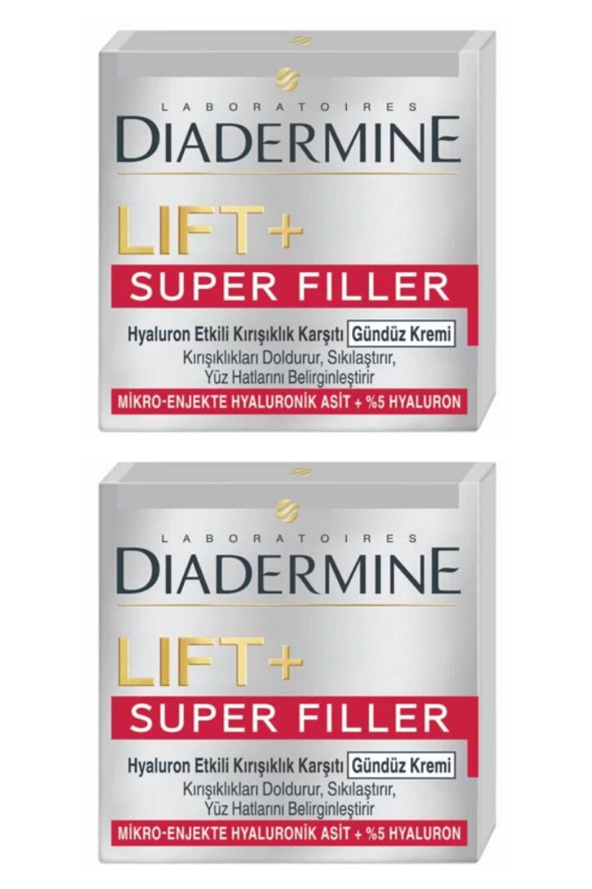 Diadermine Lift+ Superfiller Yaşlanma Karşıtı Gündüz Bakım Kremi 50 Ml X 2 Adet Antiaging Cilt Yenileyici