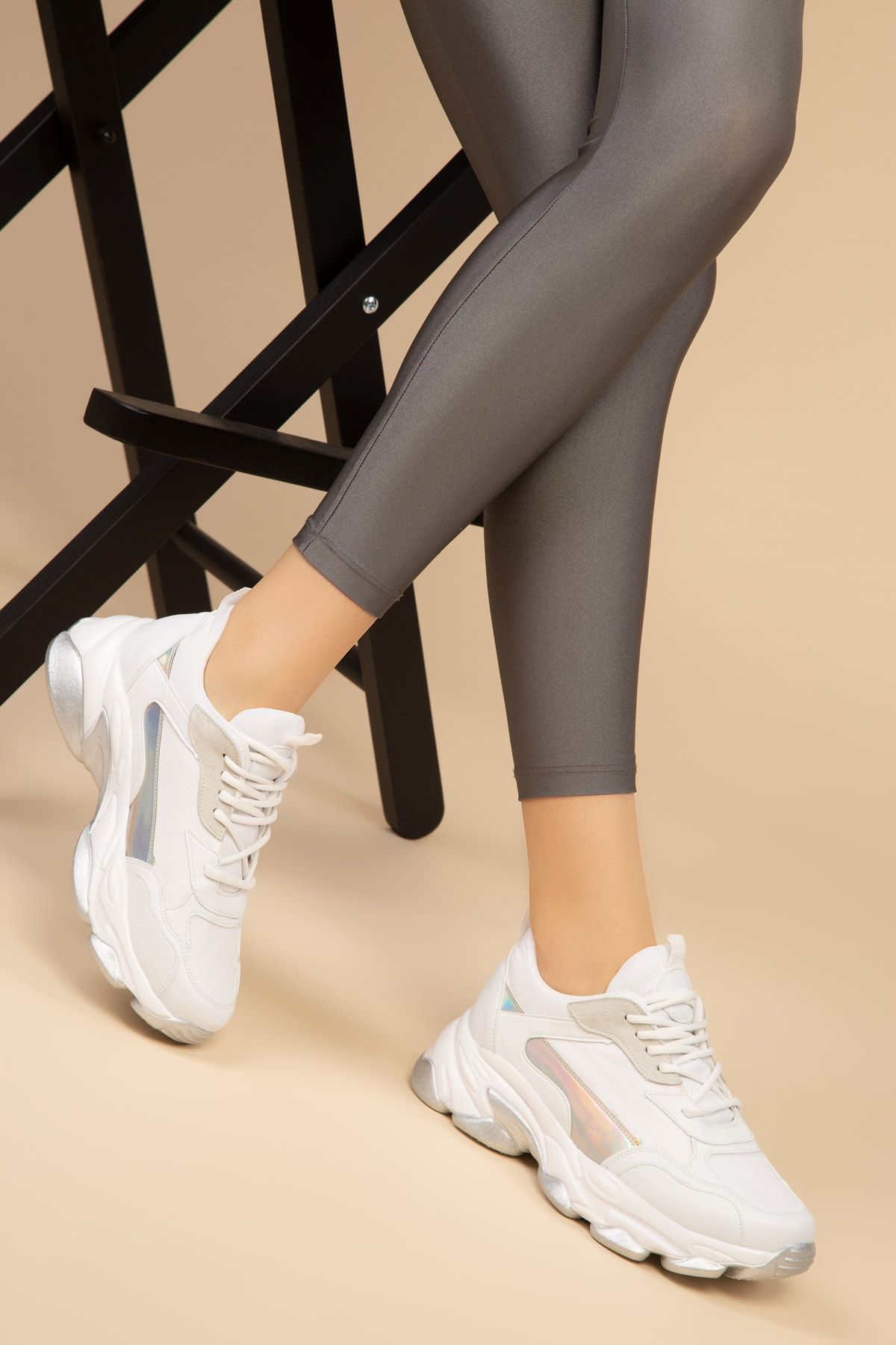 SOHO Beyaz-Neon Kadın Sneaker 14691