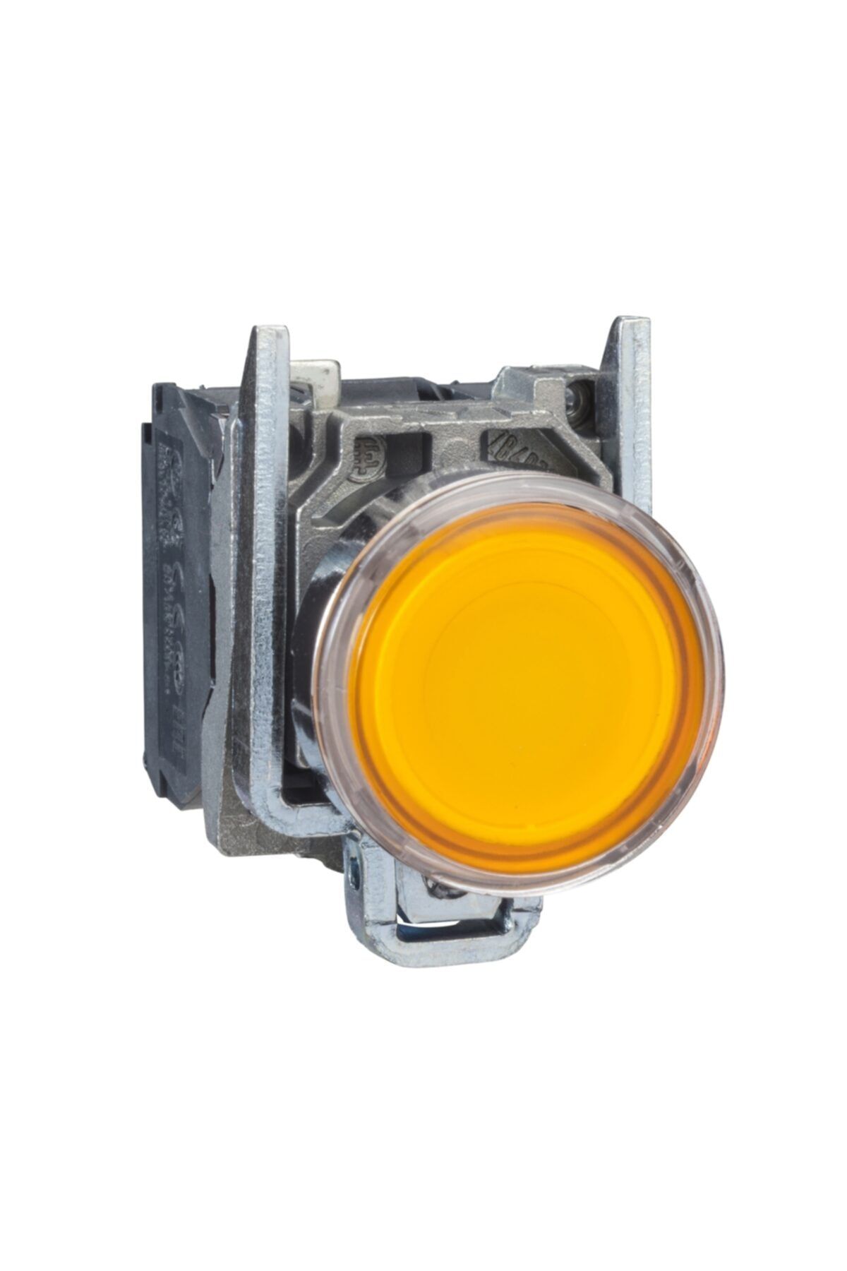 Schneider Sarı Işıklı Buton Yaylı Tip 230v Ledli 22mm Metal Gövdeli