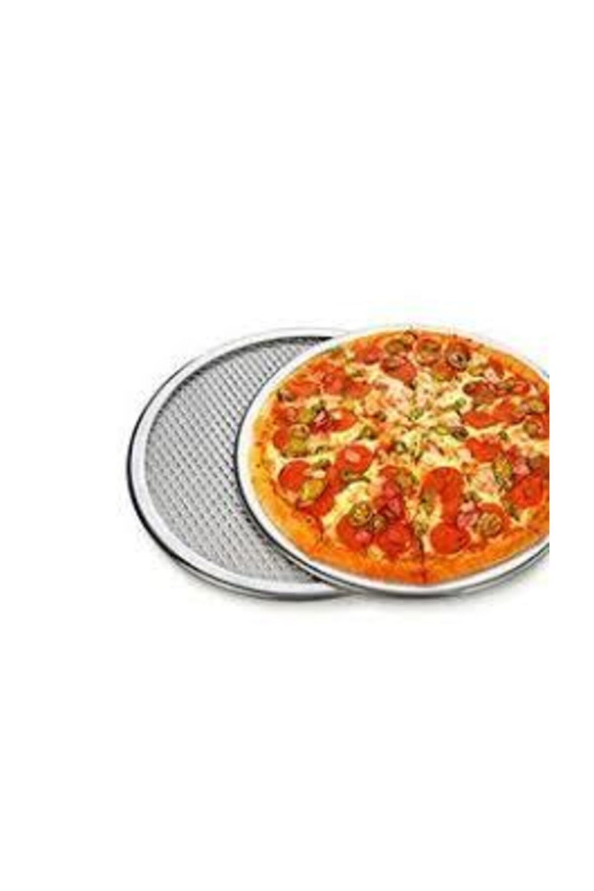 Şahin Pizza Screen 42 cm Alüminyum Paslanmaz Pizza Tavası
