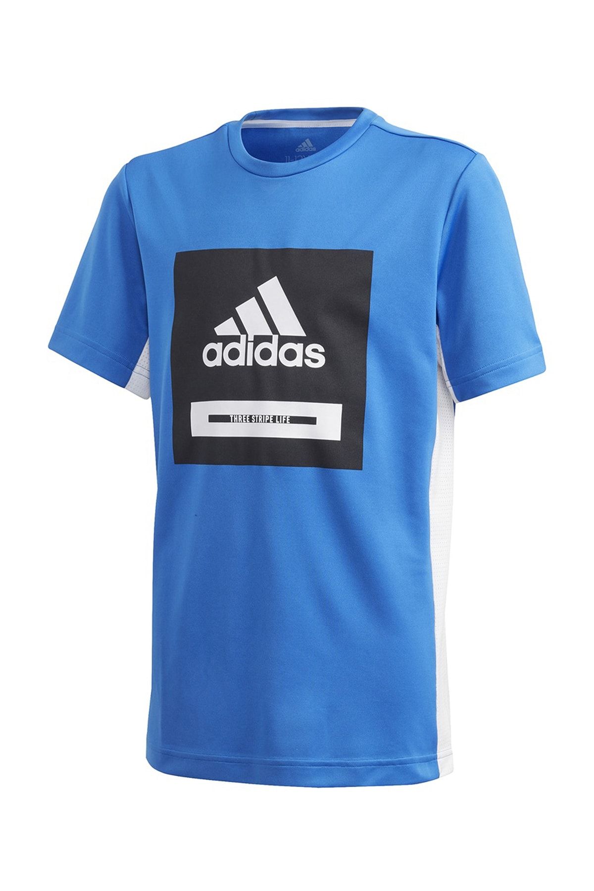 adidas FM1699-C adidas Jb Tr Bold Tee Çocuk T-Shirt Mavi